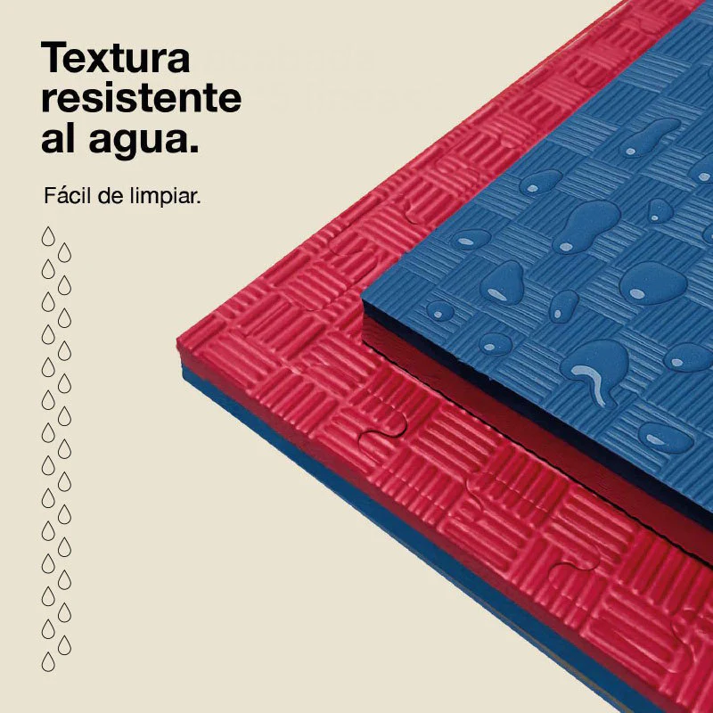Jowy Tatami Puzzle 2cm 100x100cm – Superficie 5 Líneas Rojo/azul - Image 5