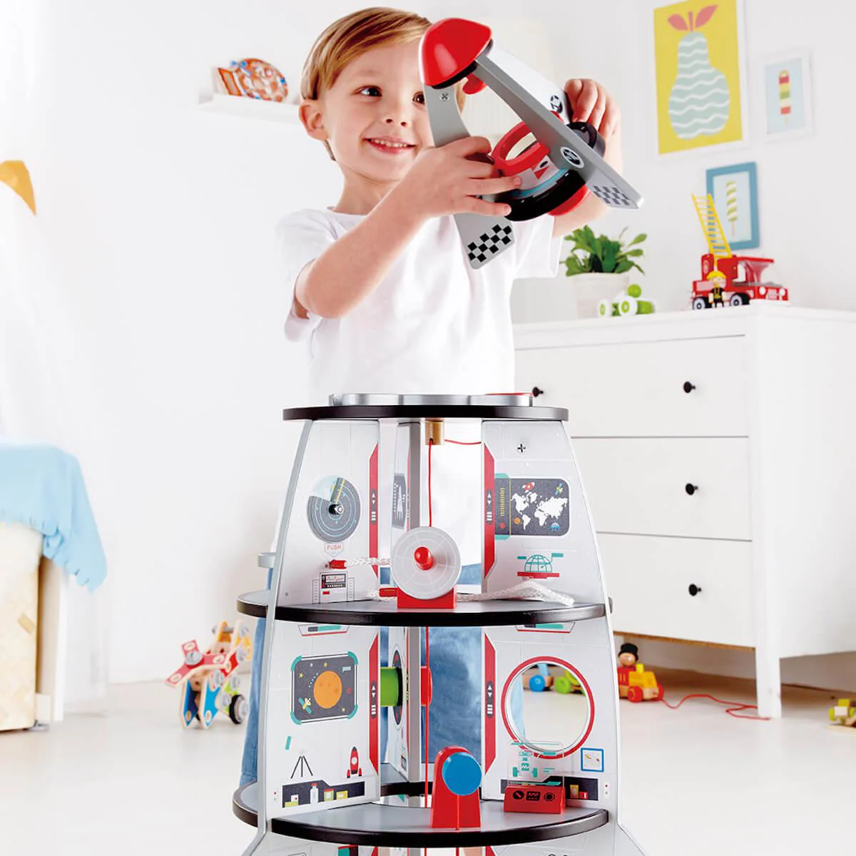 Juego Construction Four-stage Rocket Ship Hape - Image 4