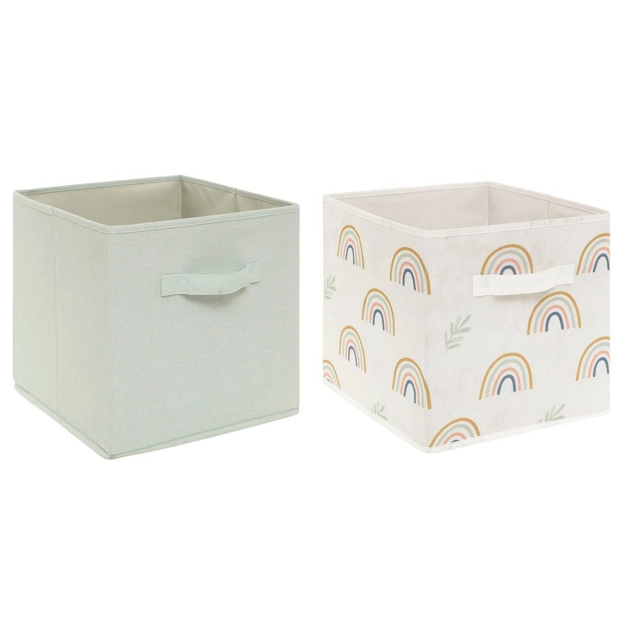 Juego De 2 Cajas De Almacenamiento Para Niños Verde