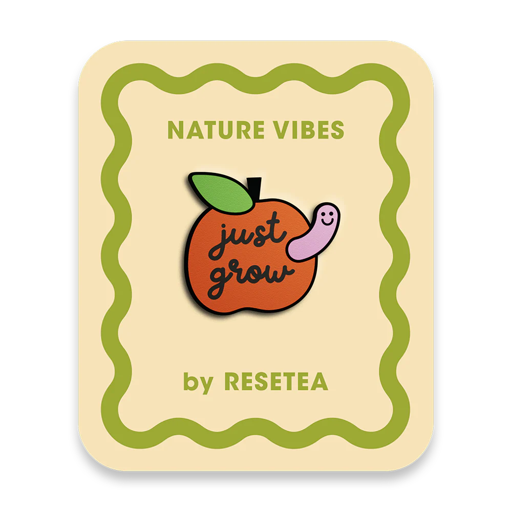 Just Grow Pin | Accesorio Moderno Y Original Para Chaquetas, Mochilas Y Bolsos