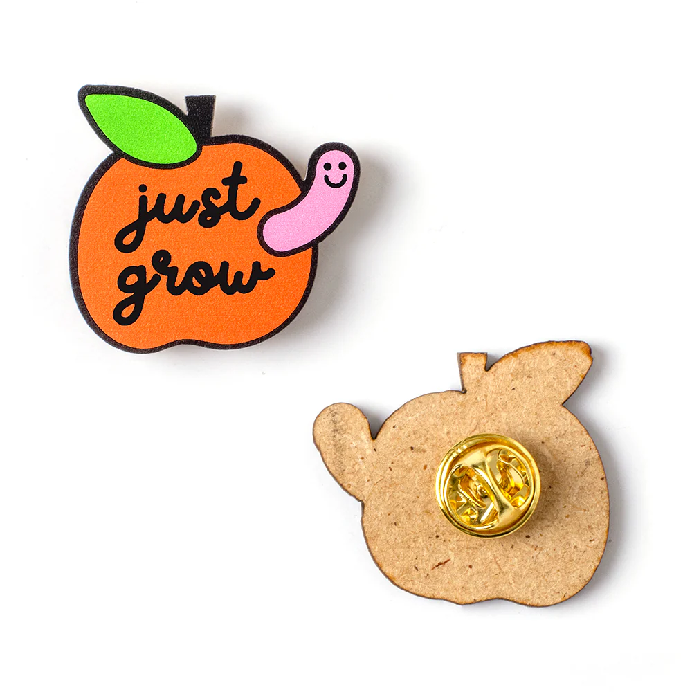 Just Grow Pin | Accesorio Moderno Y Original Para Chaquetas, Mochilas Y Bolsos - Image 2