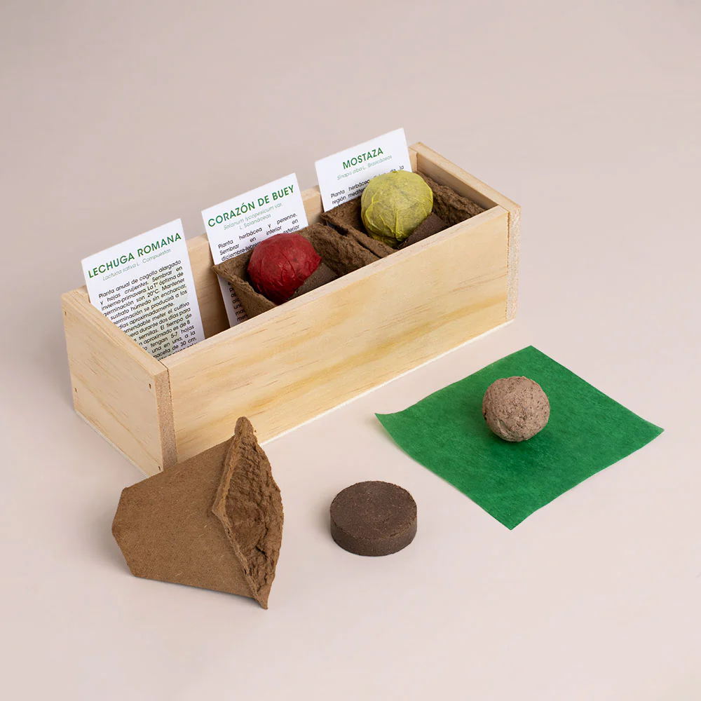 Kit Autocultivo Hamburguesa | Cultiva Lechuga, Tomate Corazón De Buey Y Mostaza En Casa | Regalo Gourmet - Image 2