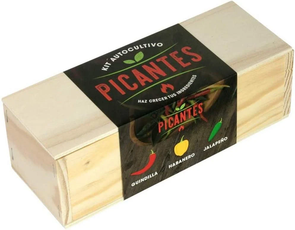 Kit Autocultivo Picantes | Cultiva Guindilla, Habanero Y Jalapeño En Casa| Regalo Gourmet