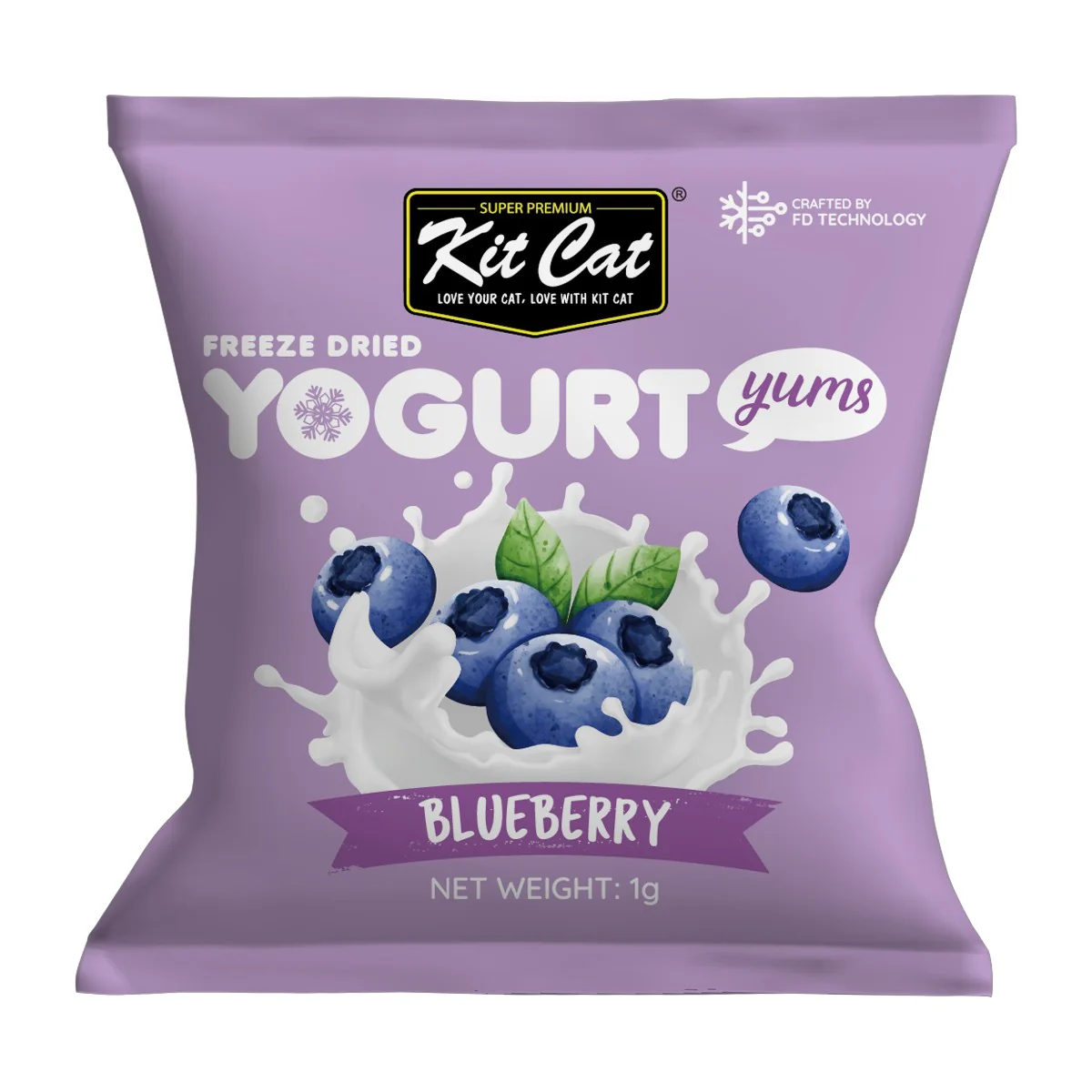 Kit Cat Yogurt Yums Liofilizado Arándano 10g (10 unidades) - Image 2