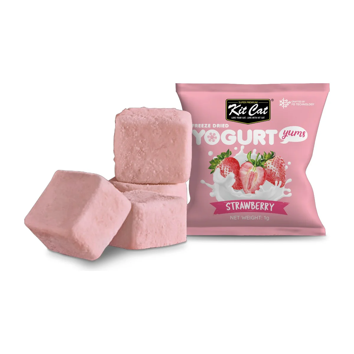 Kit Cat Yogurt Yums Liofilizado Fresa 10g (10 unidades) - Image 3