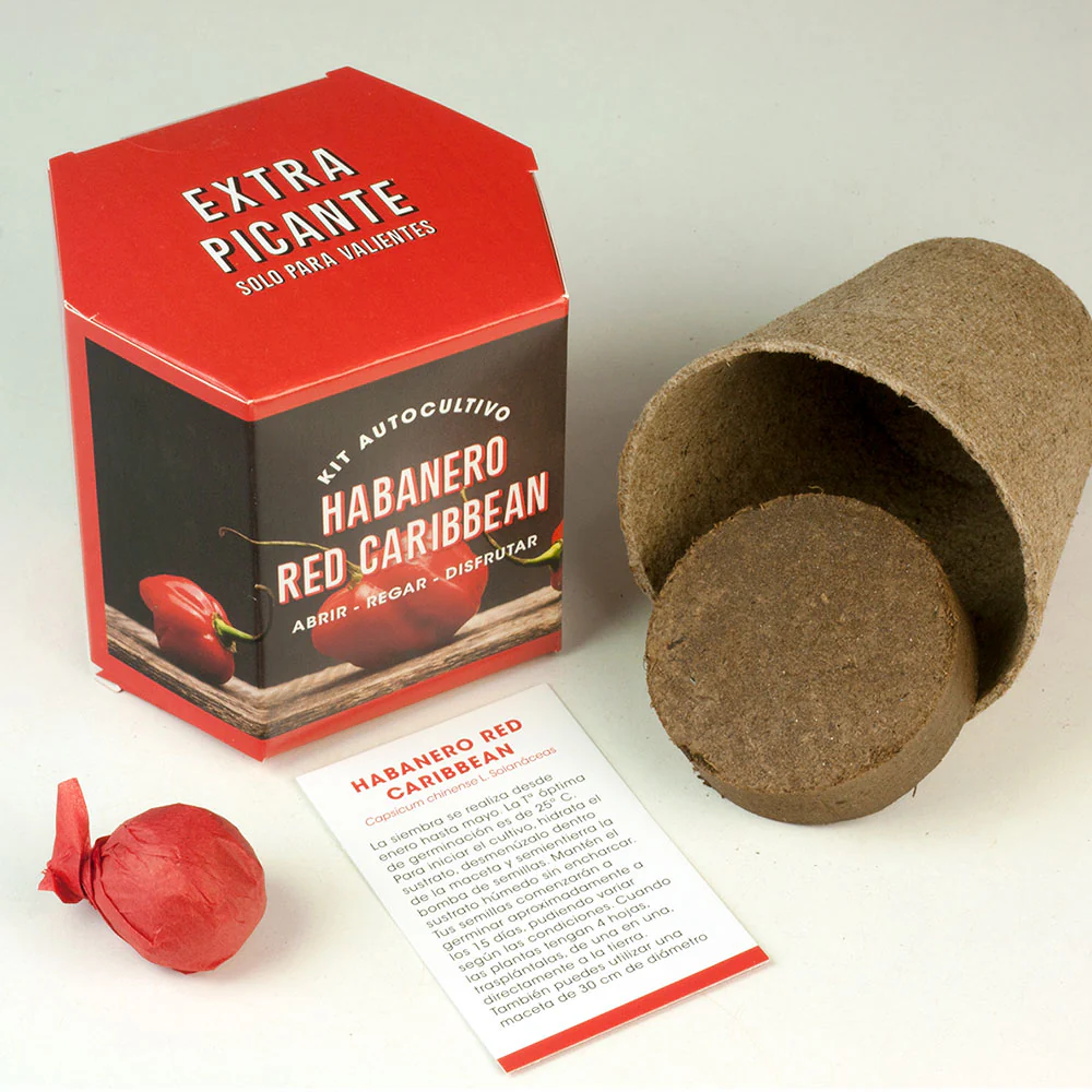 Kit De Autocultivo Habanero Red Caribbean | Pimiento Extra Picante (450.000 Shu) - Image 2