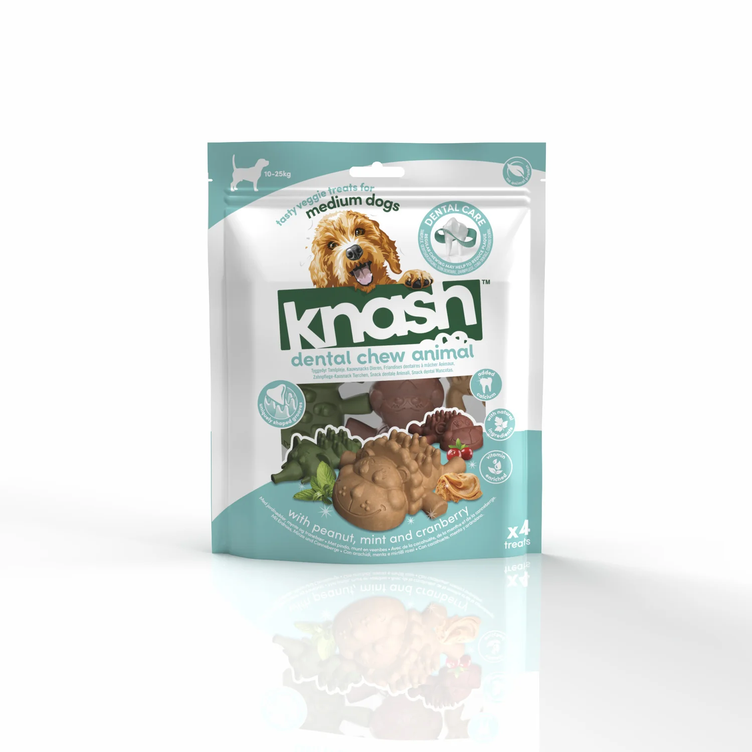 Knash Snack Dental Animales Para Perro M 2 Boslas X 4 Uds - Image 2