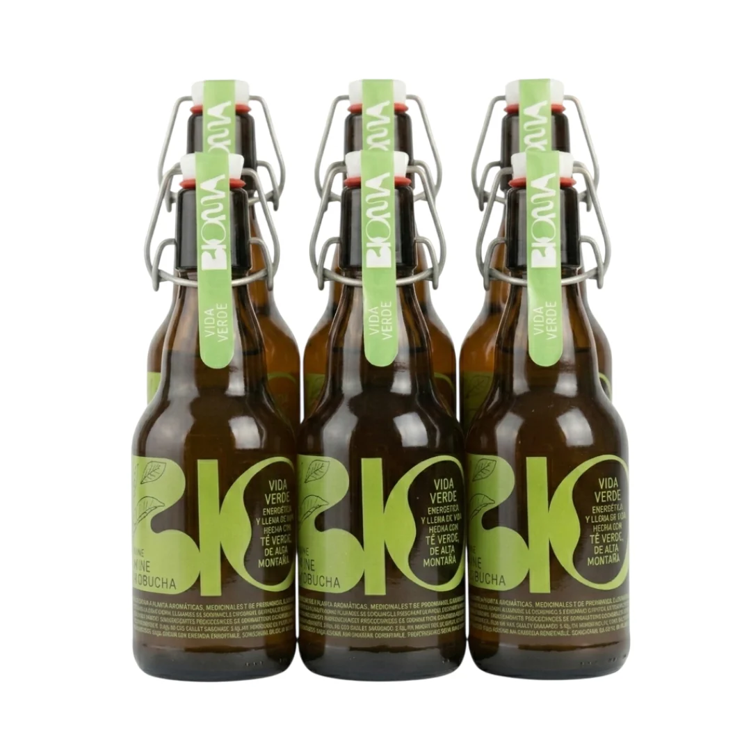 Kombucha Vida Verde: Clásica Y Refrescante Pack 6 Botellas 330 Ml