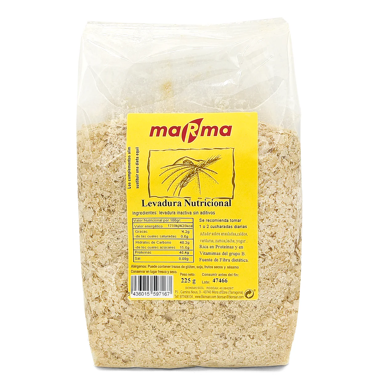 Levadura Nutricional en copos Marma 225g