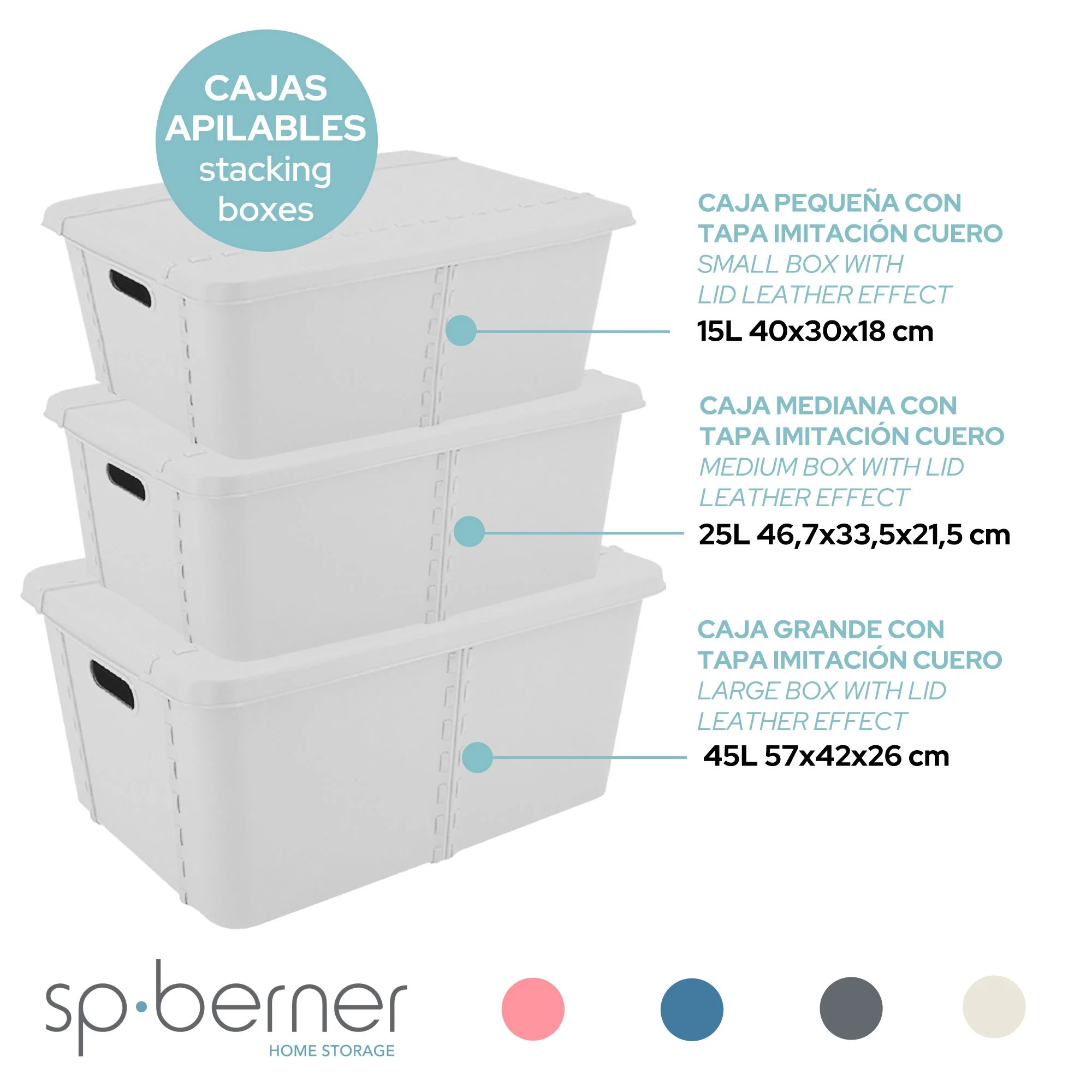 Life Story Caja Almacenaje Con Tapa Small 15l Light Grey - Image 3
