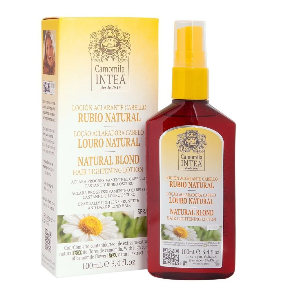 Loción Aclarante Cabello Castaño-rubio Camomila Rubio Natural Intea 100ml