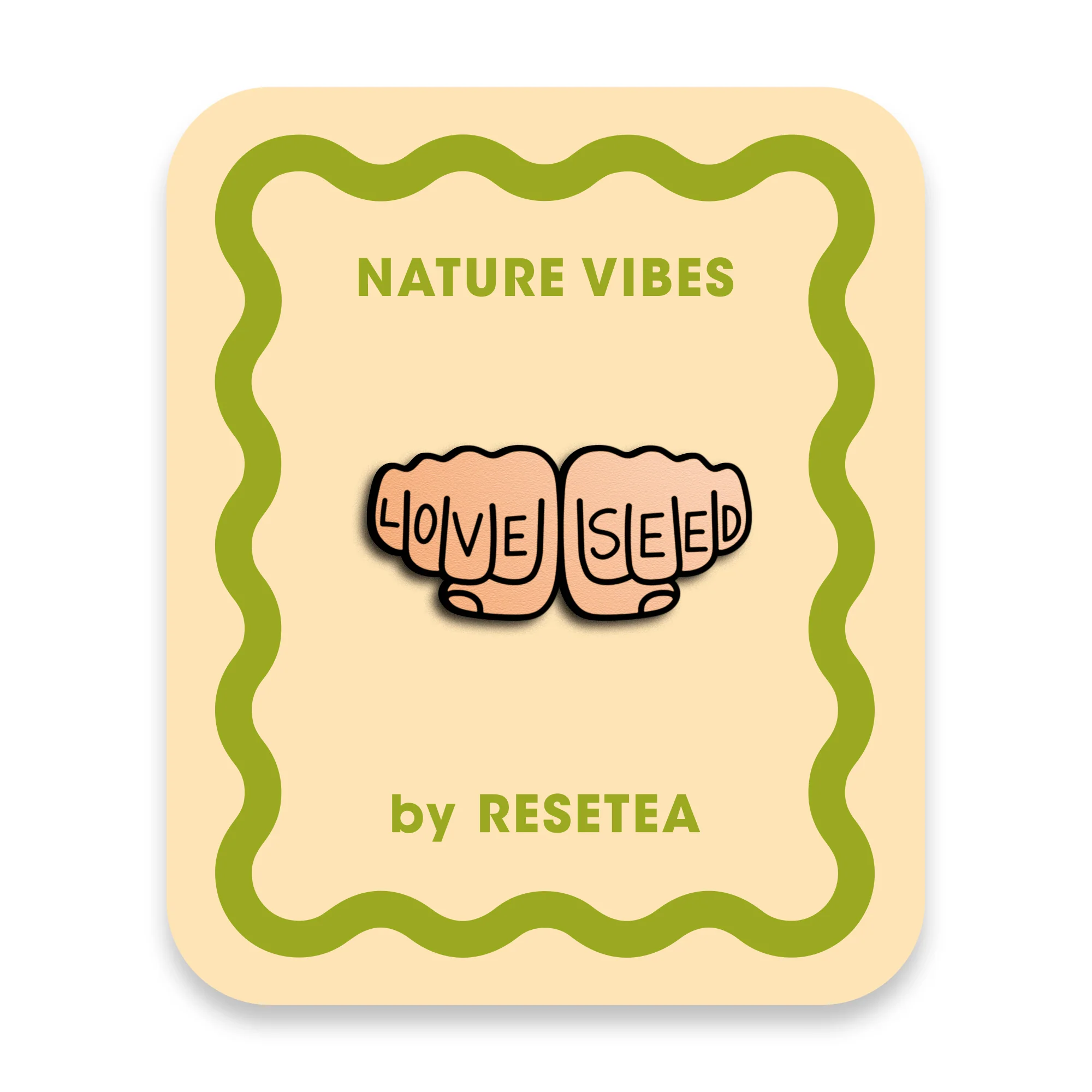 Love Seed Pin | Accesorio Moderno Y Original Para Chaquetas, Mochilas Y Bolsos