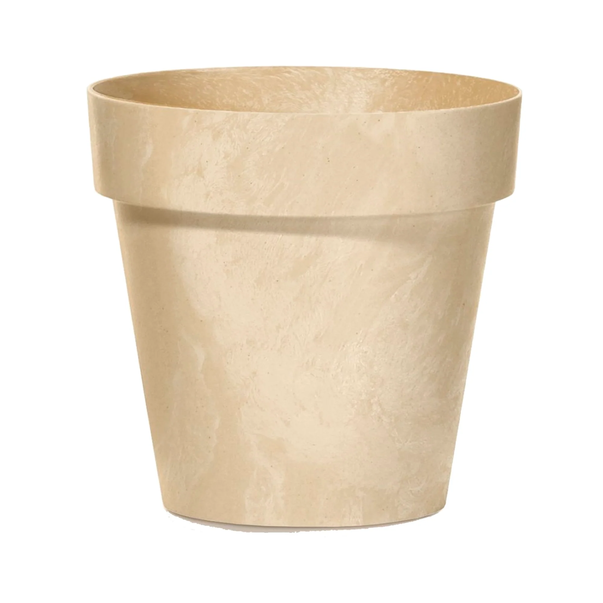 Maceta Cube Beton Effect 0,6l., Dimensiones (mm) 110x110x97, Color Crema
