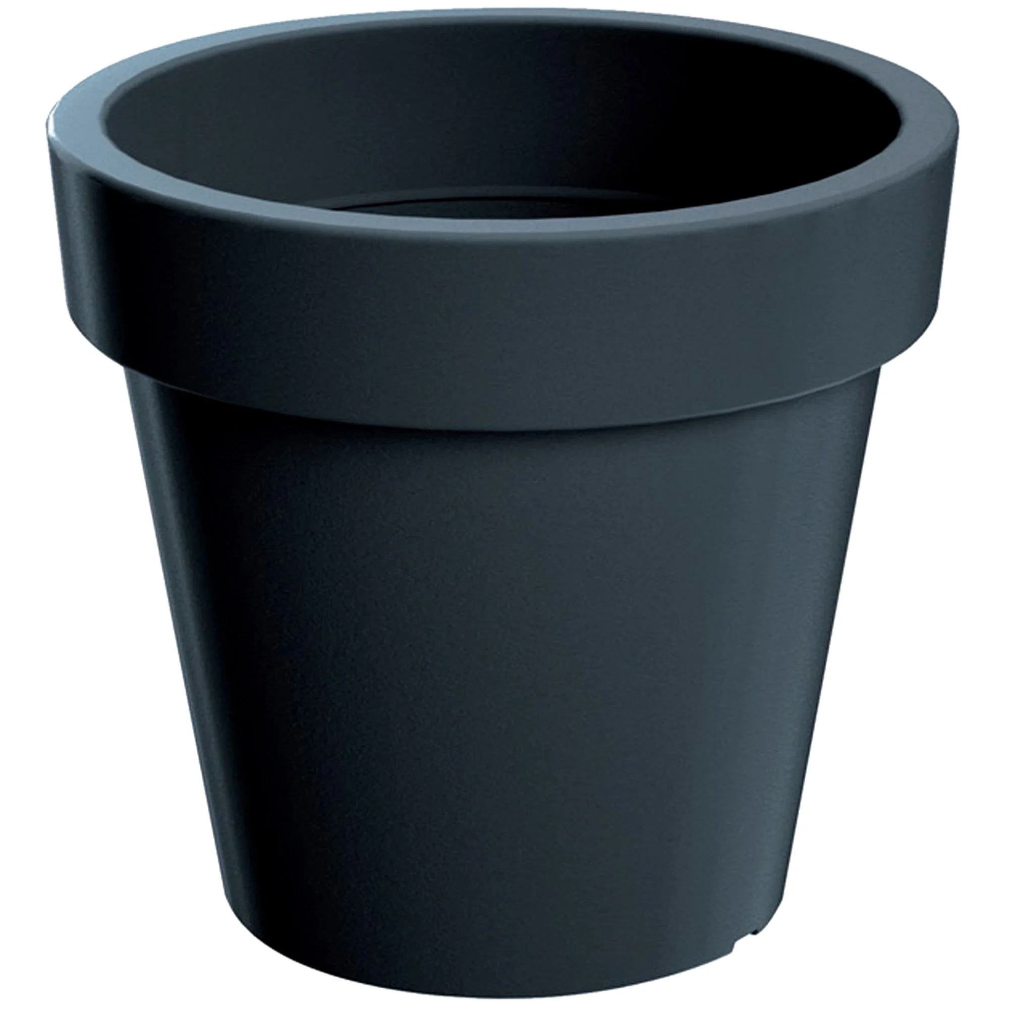 Maceta De Plastico Lofly En Color Antracita 29,3 (largo) X 29,3 (ancho) X 27,1 (alto) Cm