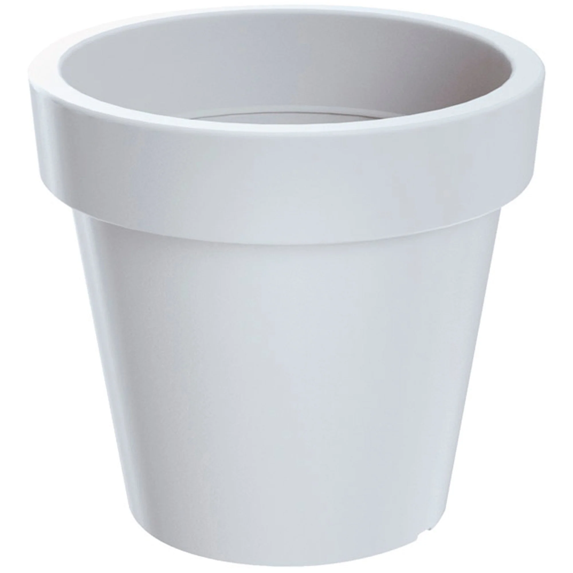 Maceta De Plastico Lofly En Color Blanco 24,5 (largo) X 24,5 (ancho) X 22,5 (alto) Cm