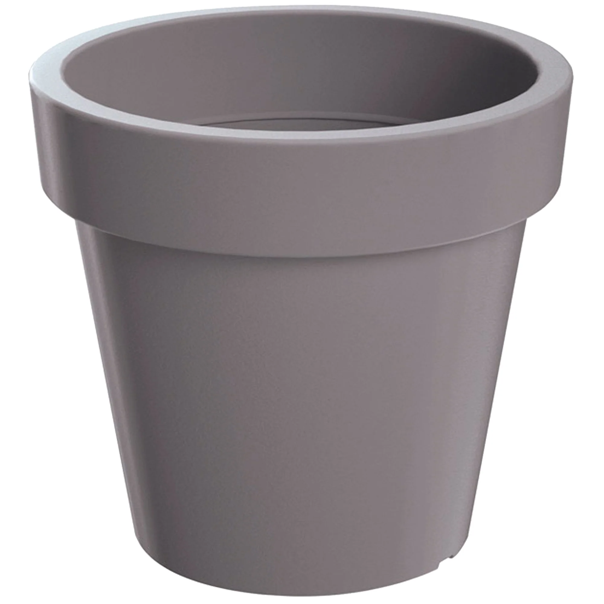 Maceta De Plastico Lofly En Color Gris 24,5 (largo) X 24,5 (ancho) X 22,5 (alto) Cm