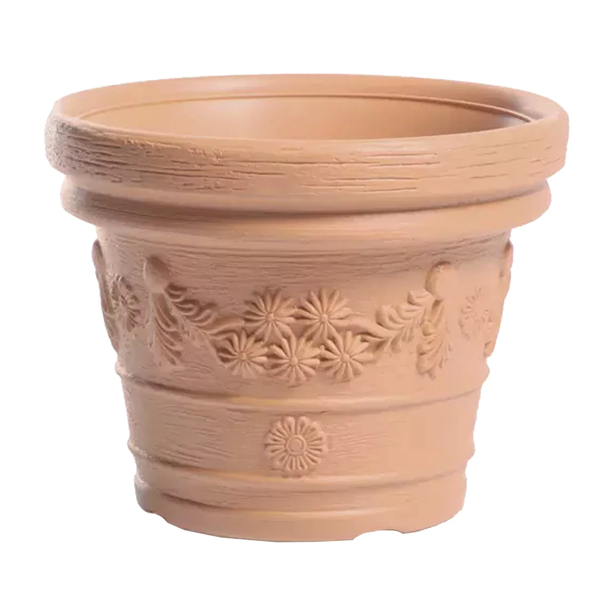 Maceta Decora 15l., Dimensiones (mm) 350x350x280, Color Ladrillo