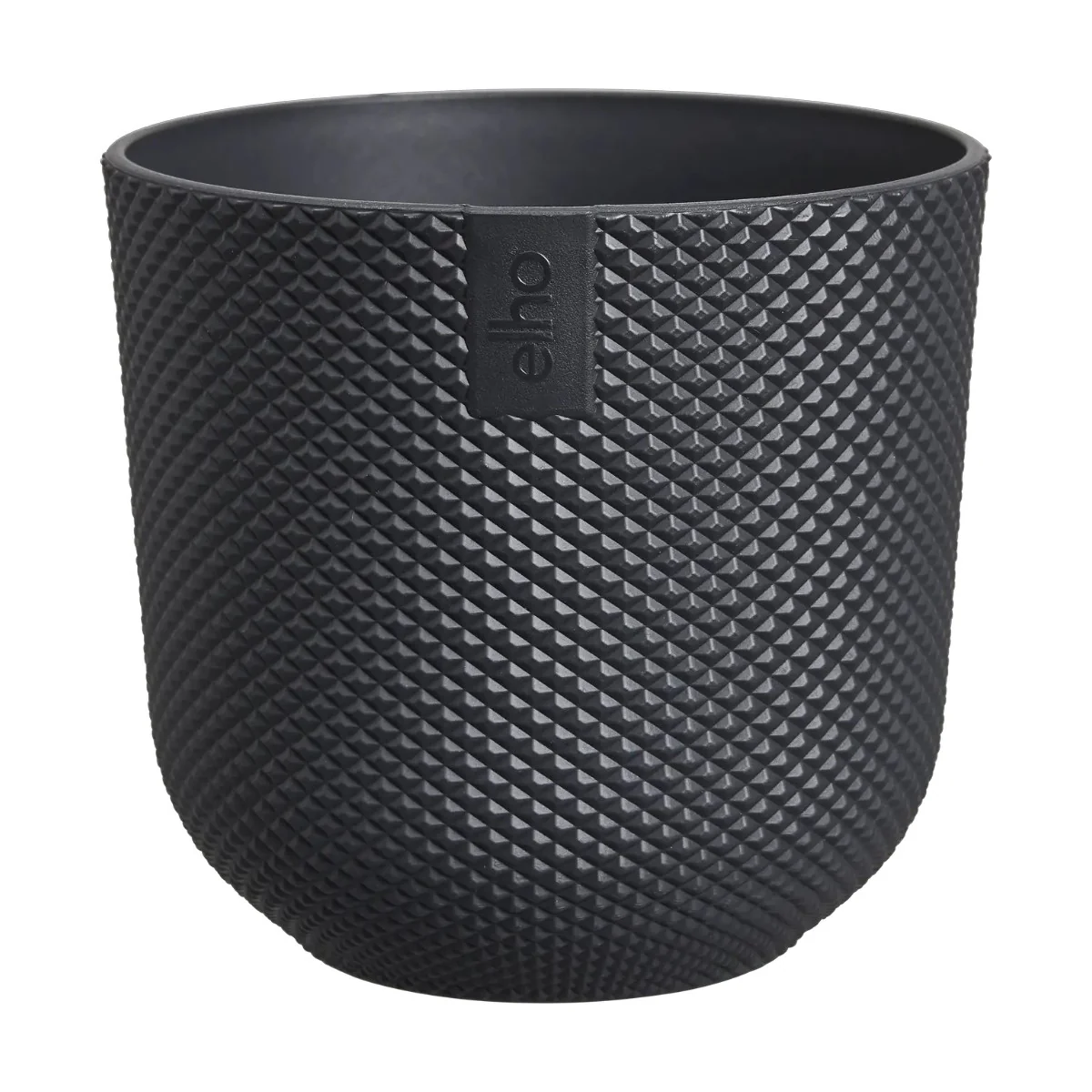 Maceta Antracita Jazz Round Mini Elho 11cm 100% reciclado