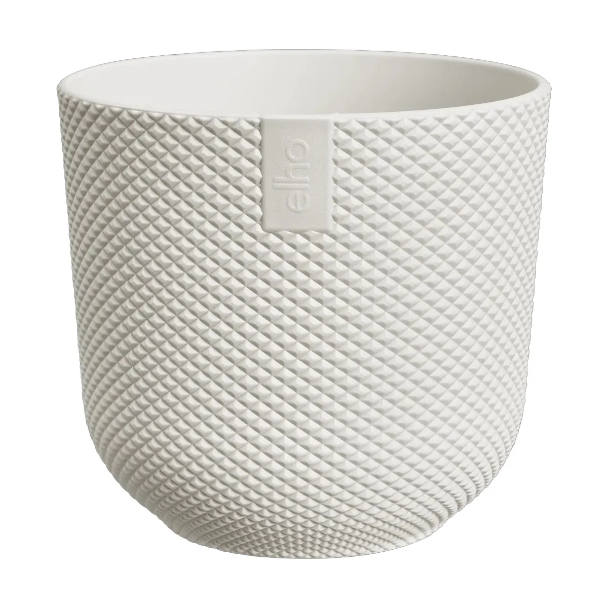 Maceta Blanco Jazz Round Mini Elho 11cm 100% reciclado