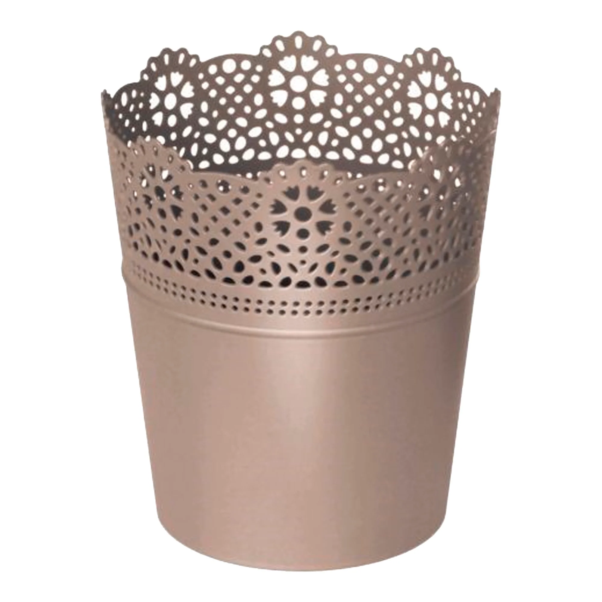 Maceta Lace , Dimensiones (mm) 160x160x185, Color Mocca