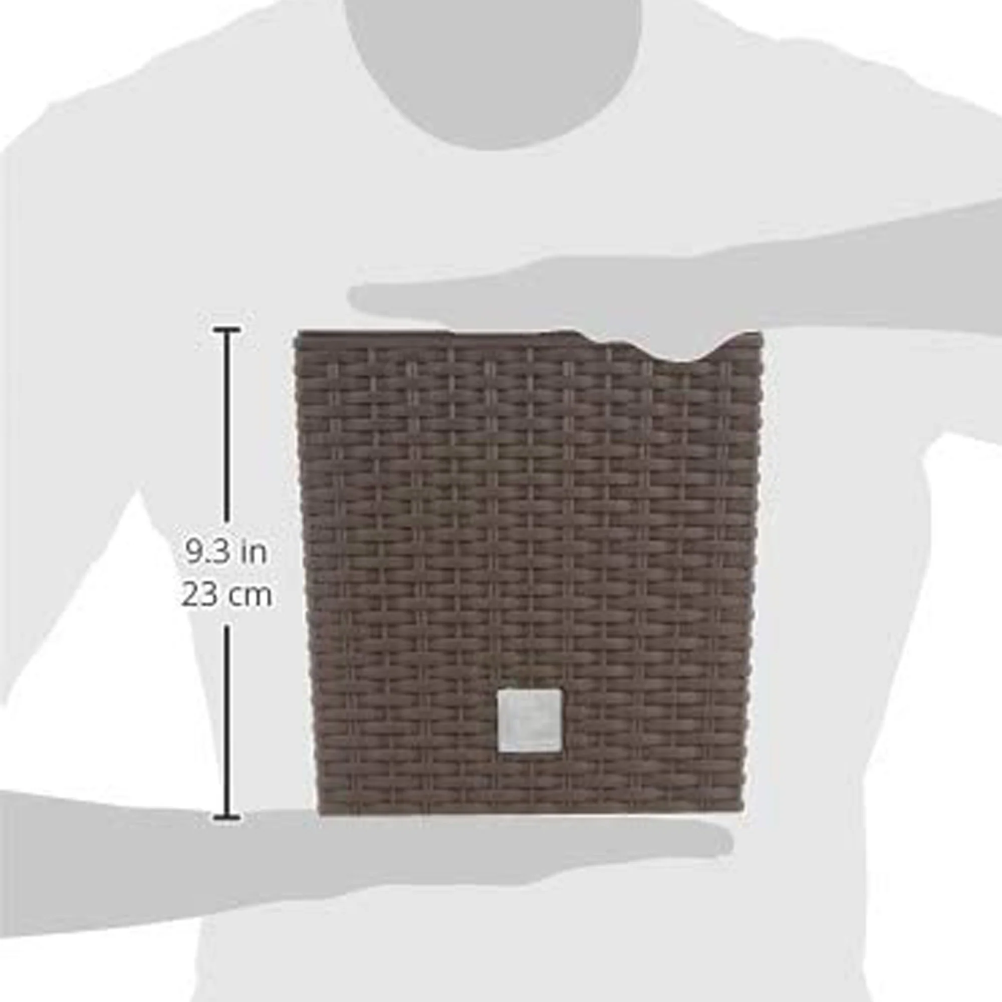 Maceta Rato 10 Litros Con Cubilete Para Plantar En Color Ocre Oscuro 22,3 X 22,3 X 22,8 Cm. - Image 2