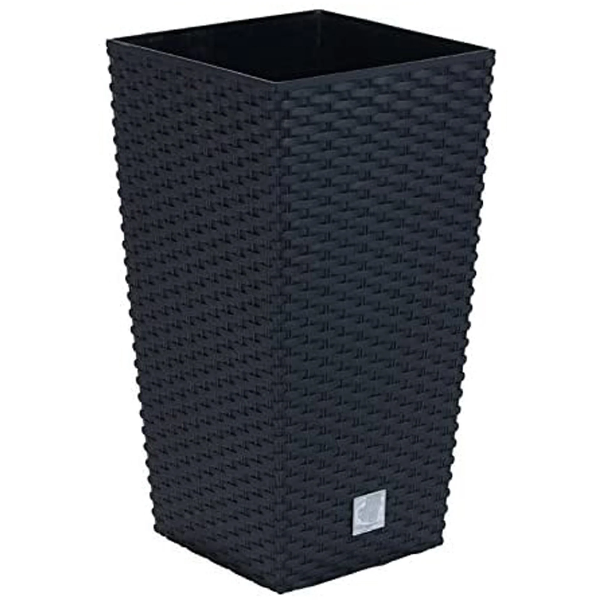 Maceta Rato De 35 Litros Con Inserto 28,7 X 28,7 X 55 Cm En Color Antracita