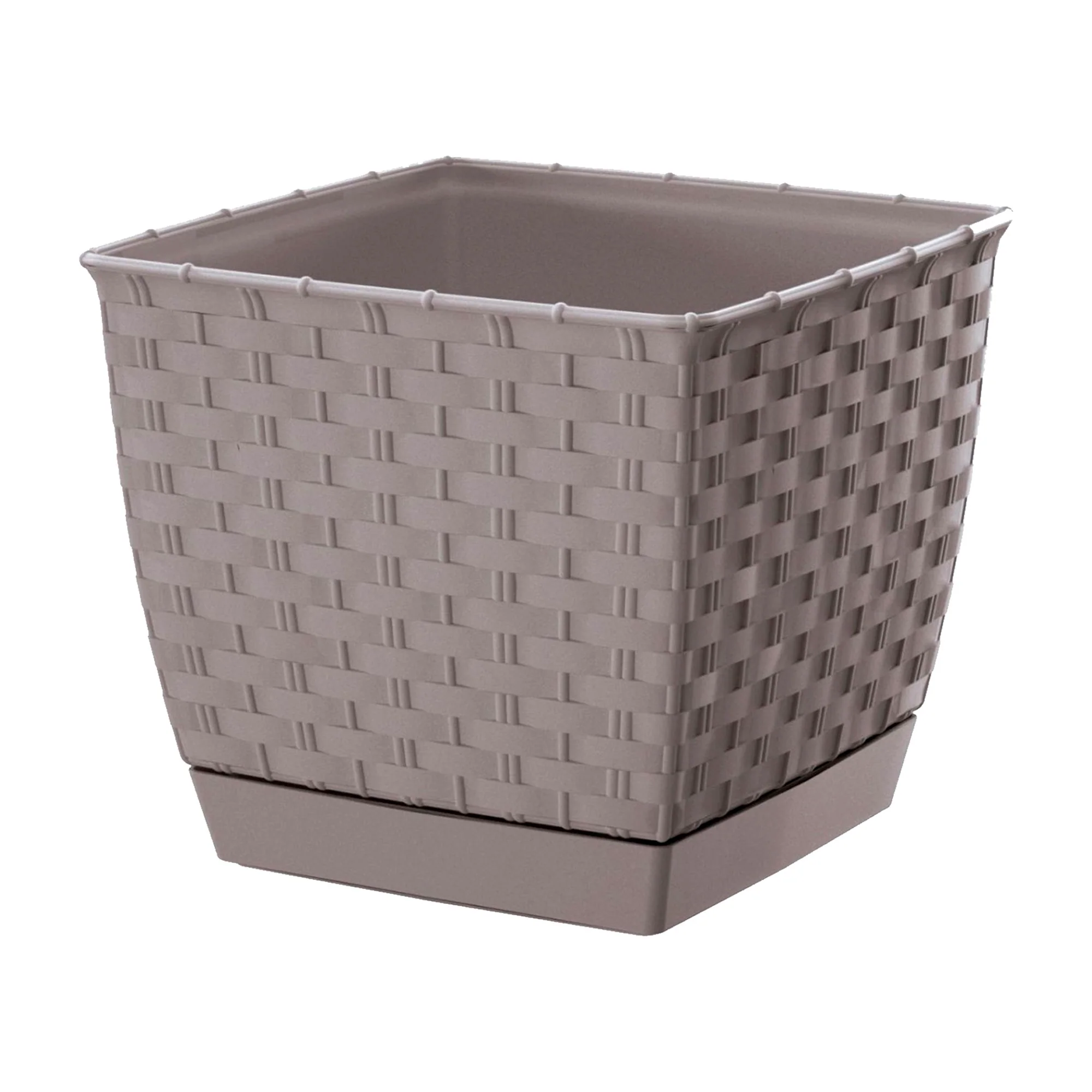 Maceta Ratolla Square 2,5l., Dimensiones (mm) 165x165x142, Color Mocca