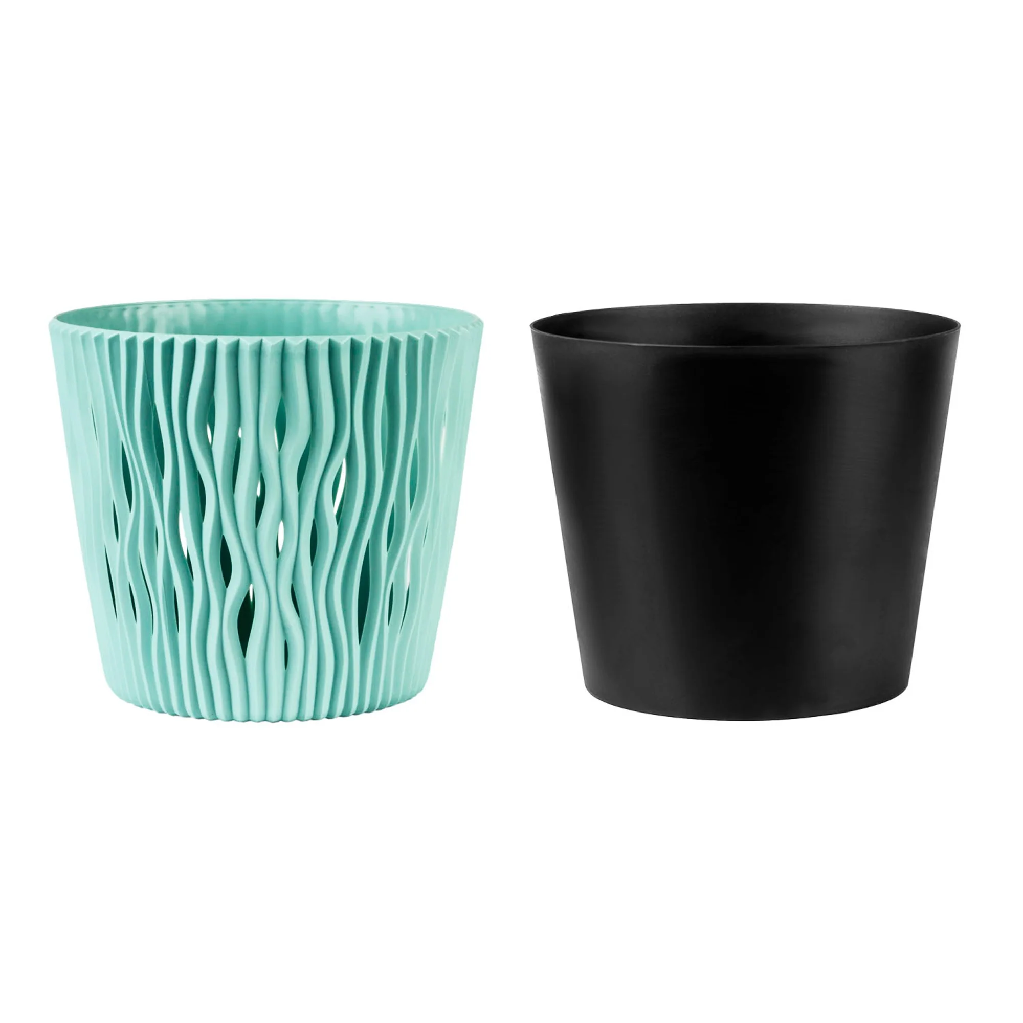 Maceta Redonda De Plastico Sandy Round En Color Salvia 15,8 (largo) X 15,8 (ancho) X 13,8 (alto) Cm - Image 3