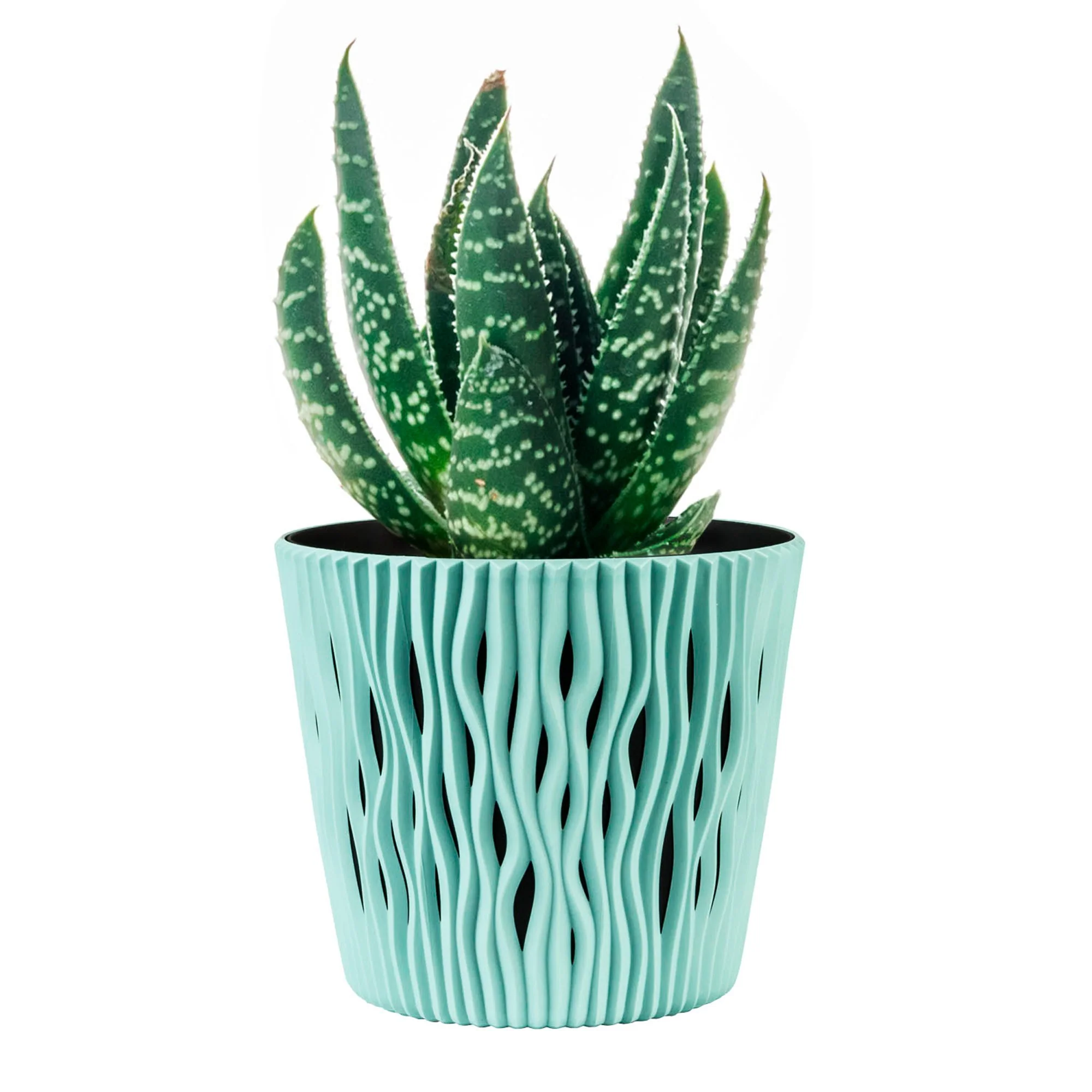 Maceta Redonda De Plastico Sandy Round En Color Salvia 15,8 (largo) X 15,8 (ancho) X 13,8 (alto) Cm - Image 6