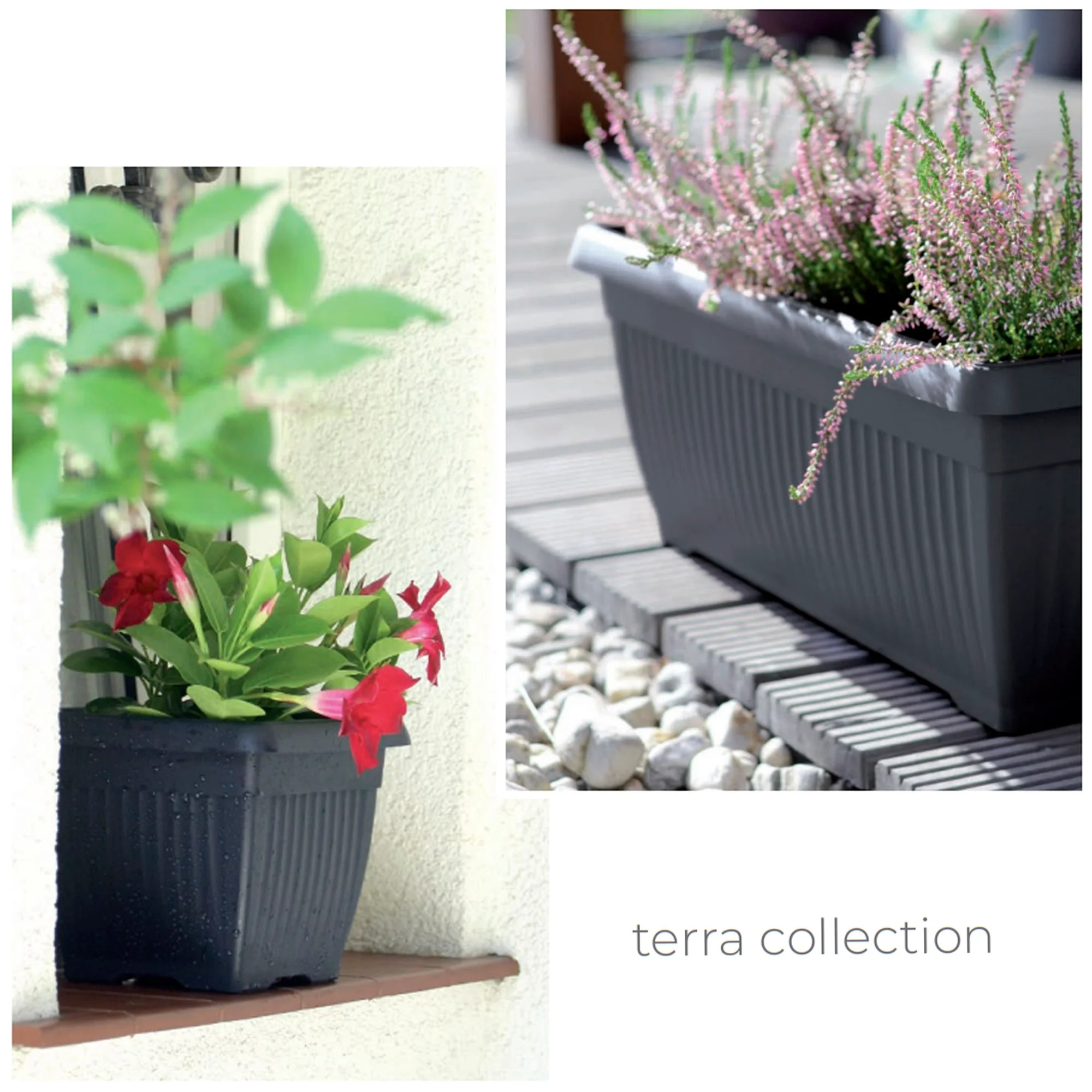 Maceta Terra 1,7l., Dimensiones (mm) 150x150x130, Color Antracita - Image 2