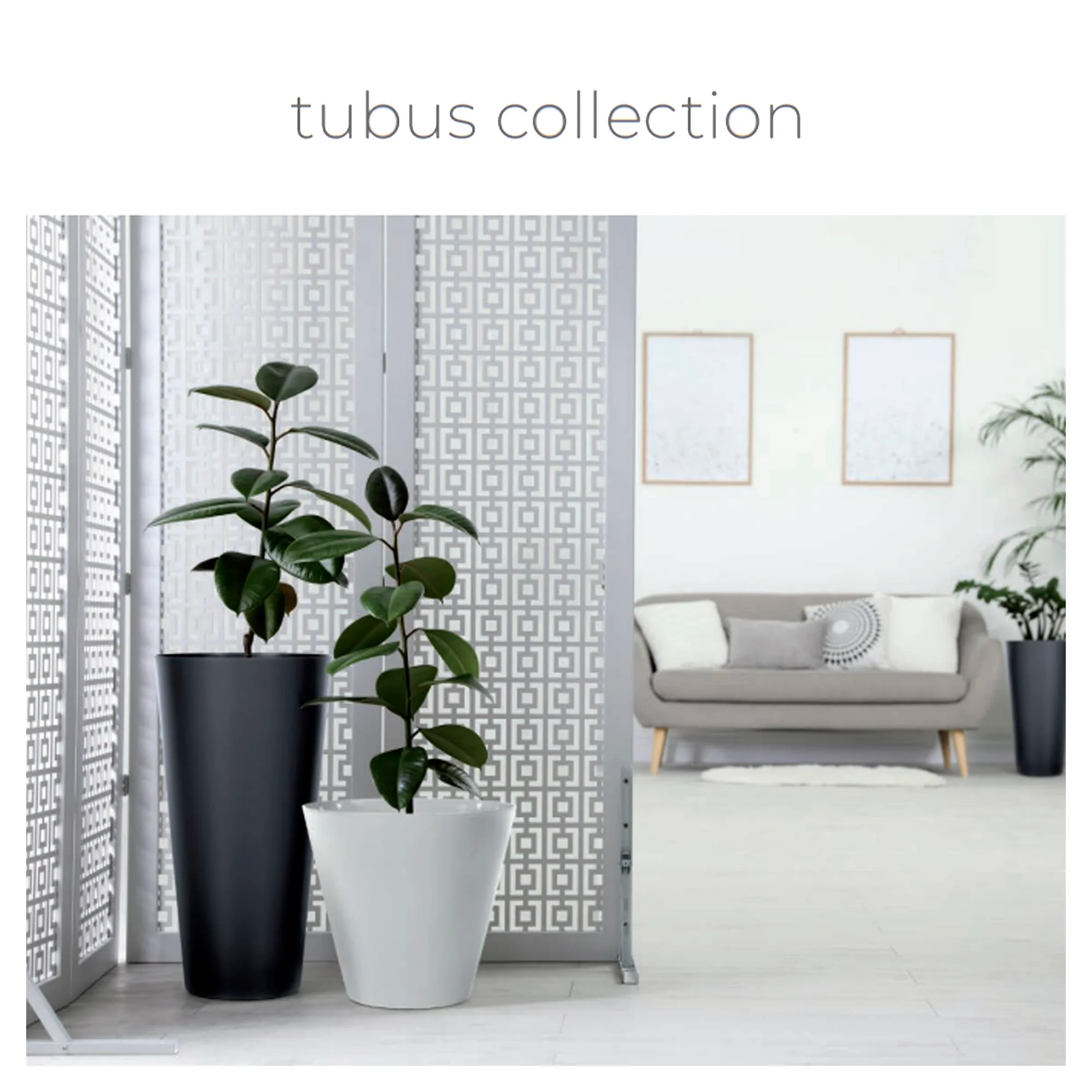 Maceta Tubus 12l., Dimensiones (mm) 300x300x280, Color Blanco - Image 2