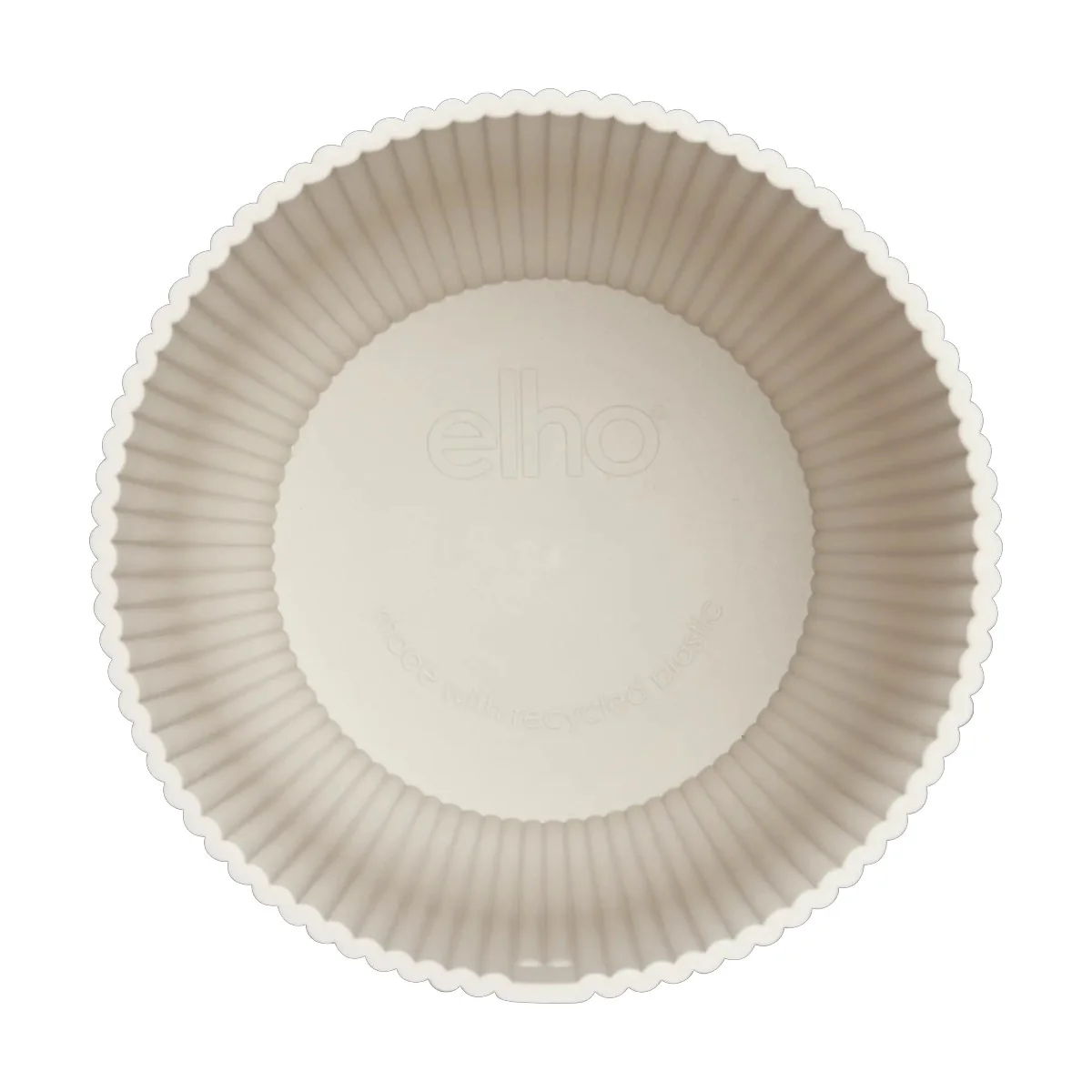Maceta Blanco Lino Vibes Fold Round Elho 14cm 100% reciclado - Image 3