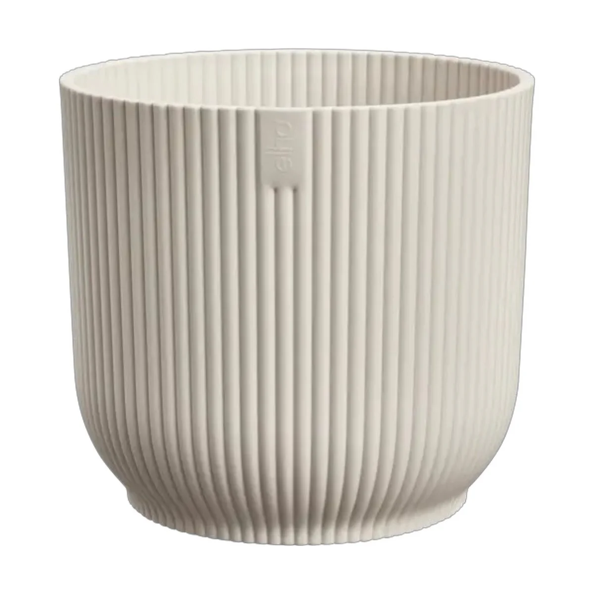 Maceta Blanco Lino Vibes Fold Round Elho 16cm 100% reciclado