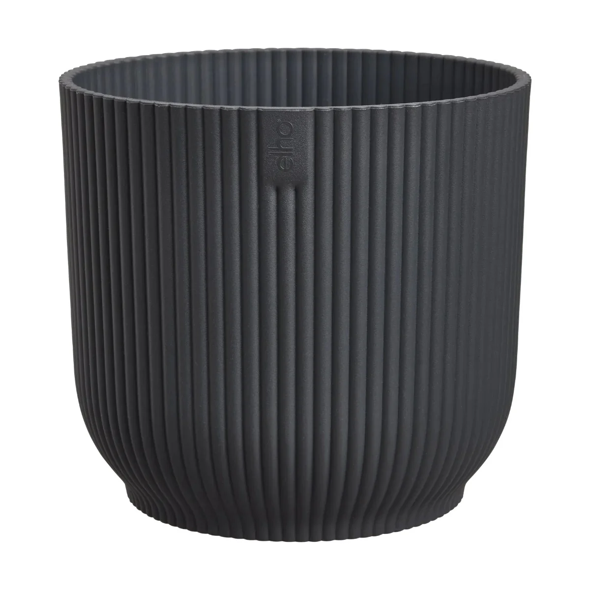 Maceta Antracita Vibes Fold Round Elho 18cm 100% reciclado