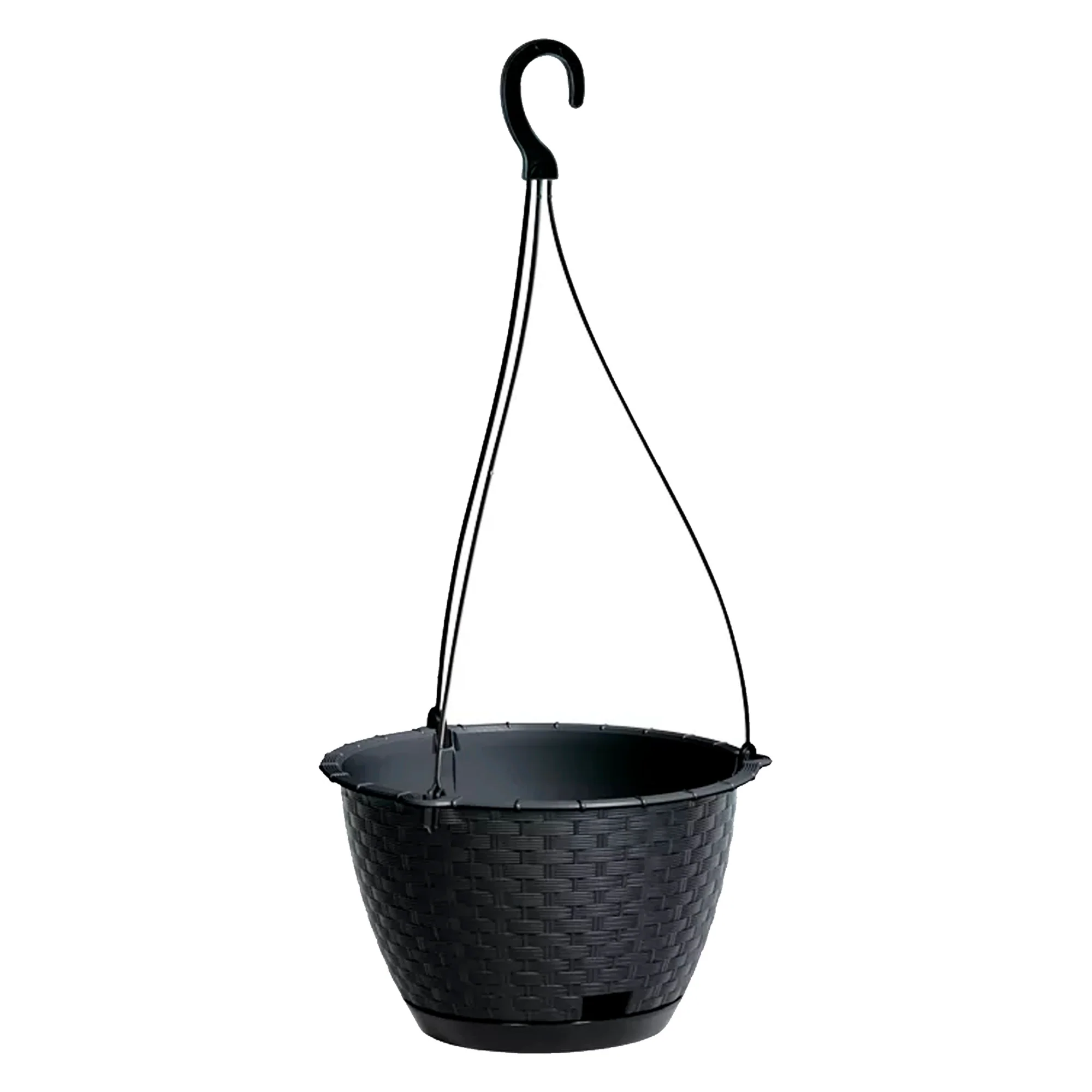Macetero Colgante Ratolla Round W 3,4l., Dimensiones (mm) 217x217x142, Color Antracita