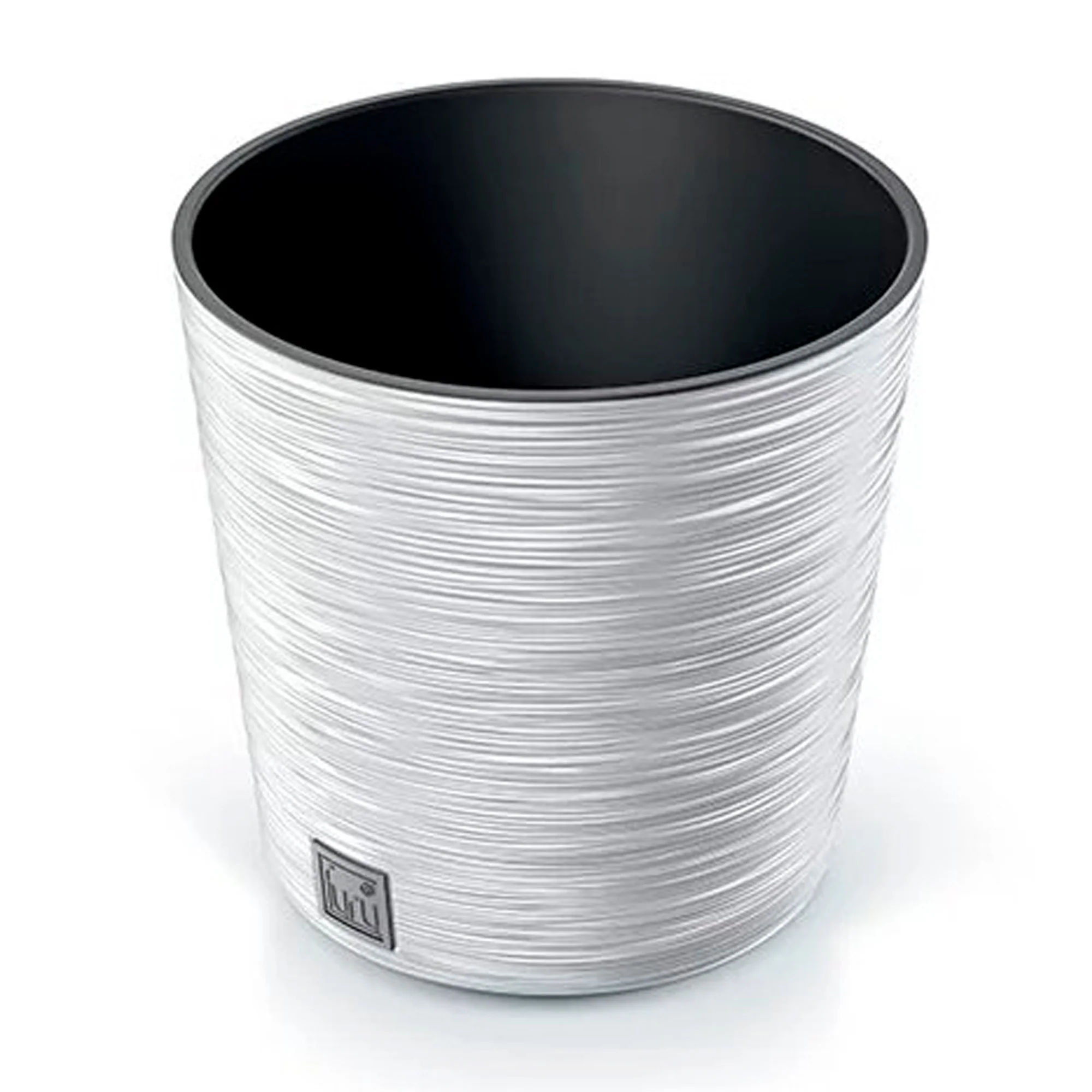 Macetero Color Blanco, Con Depósito, Colección Furu, De 25 X 25 X 24,7 Cm, Capacidad De 7,5 L.