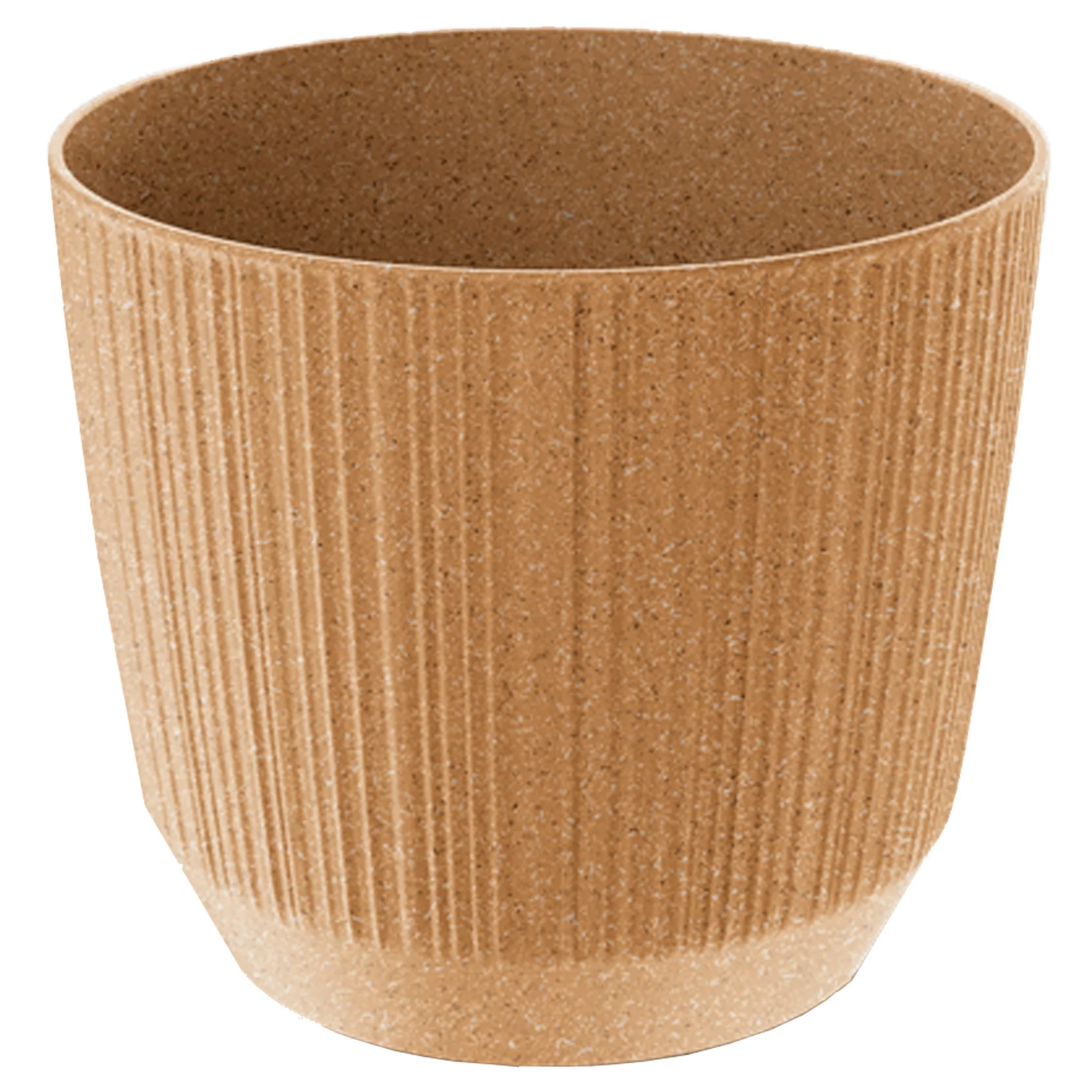 Macetero Color Ocre,sin Depósito , Colección Ryfo Eco De 19,5 X 19,5 X 17 Cm, Capacidad De L.