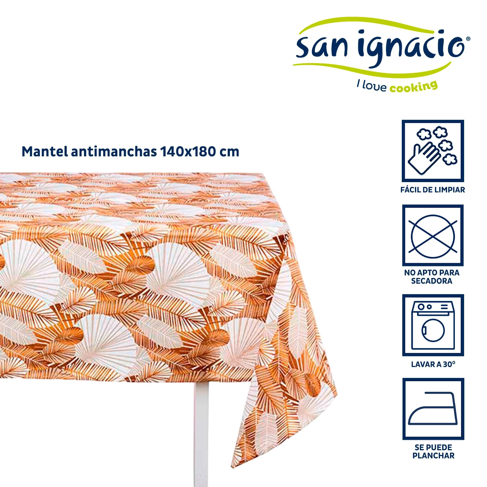 Mantel Loneta Antimanchas 140x180cm Hoja Colección Kinvara - Image 2
