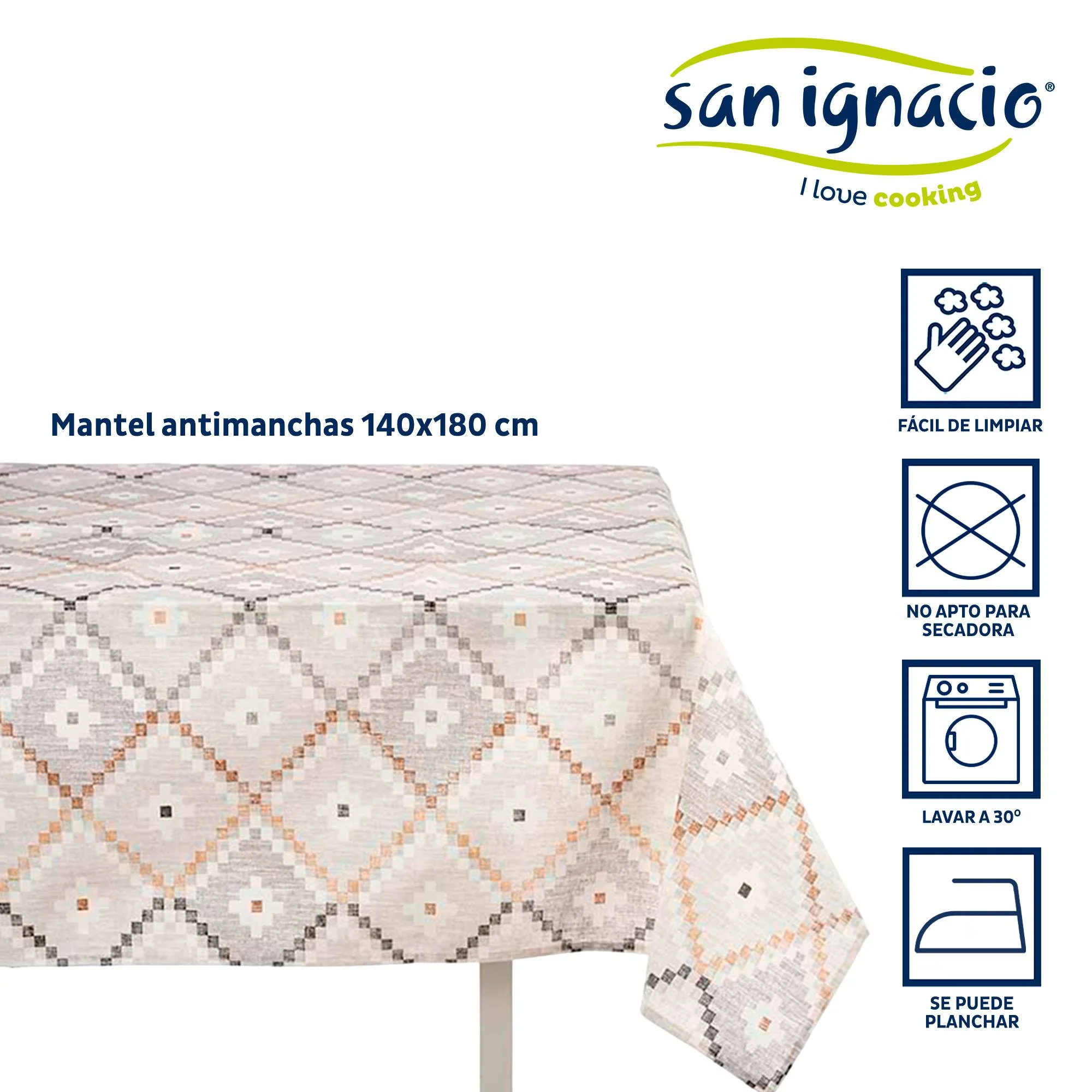 Mantel Loneta Antimanchas 140x180cm Romb Colección Kinvara - Image 2