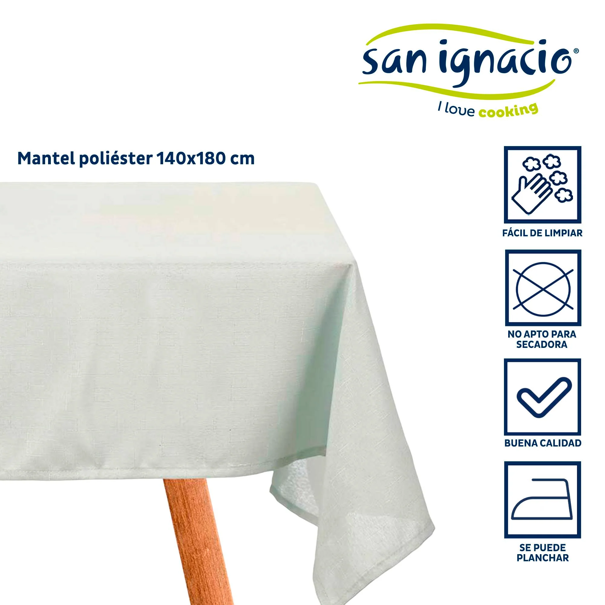 Mantel Poliester 140x180cm Verde Palo Colección Kinvara - Image 2