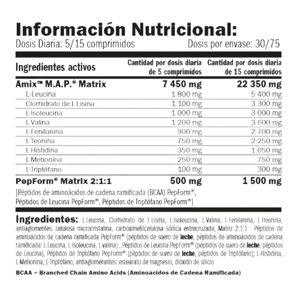 Map Muscle Amino Power 375 Tab - Image 2
