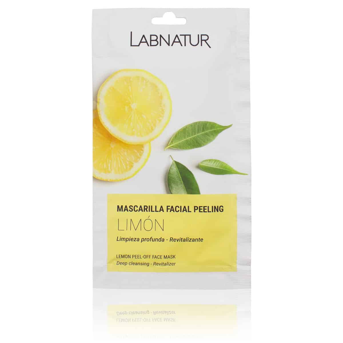 Mascarilla Facial Peeling Limón Labnatur 10 ml | Exfoliante y Purificante | Piel Suave y Renovada