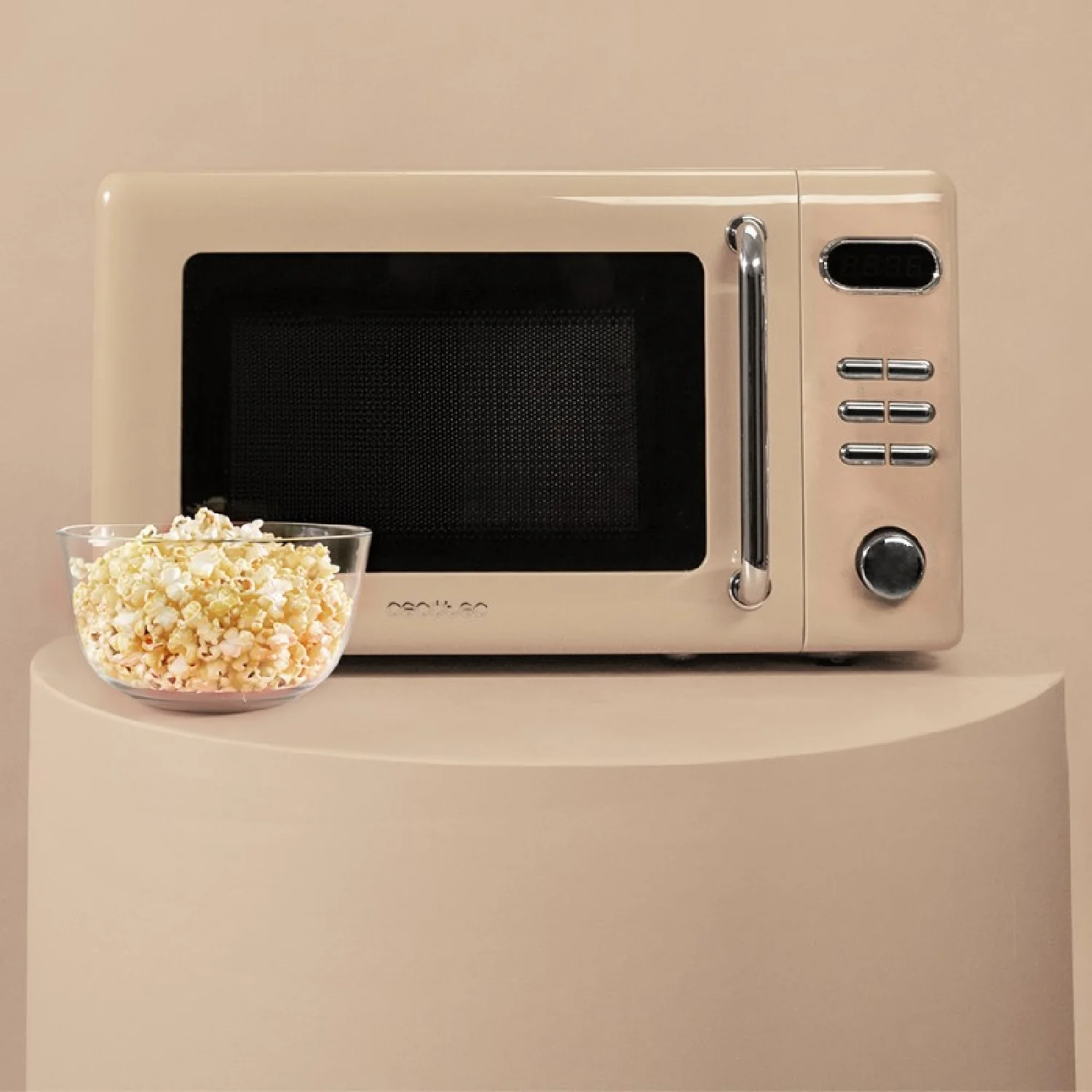 Microondas Digital Con Grill De 20 L Proclean 5110 Retro Beige. 700 W En 5 Niveles, Temporizador Hasta 60 Mins, 8 Programas Y Modo Descongelación, D - Image 4