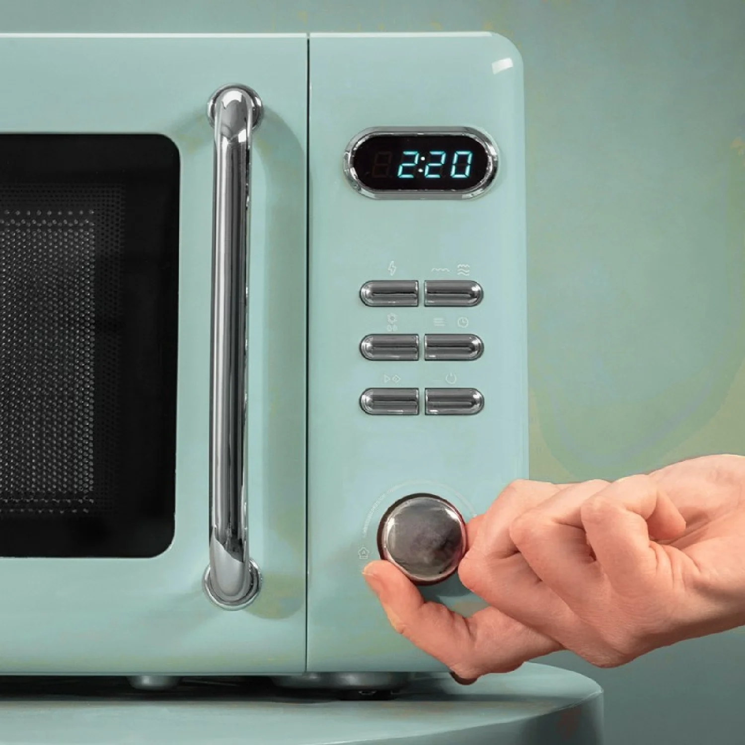Microondas Digital Con Grill De 20 L Proclean 5110 Retro Green. 700 W En 5 Niveles, Temporizador Hasta 60 Mins, 8 Programas Y Modo Descongelación, D - Image 2