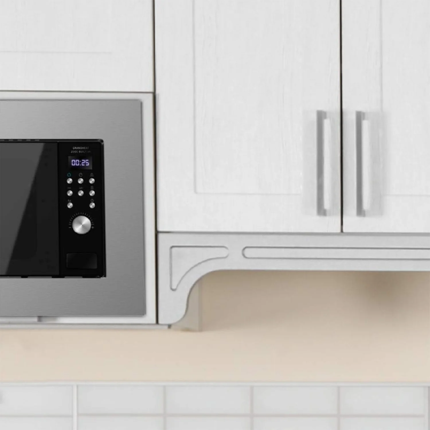 Microondas Encastrable Digital Grandheat 2000 Built-in Steel Black. 700w, Integrable, 20l, Grill, 9 Funciones Preconfiguradas, Quick Start, Diseño E - Image 5