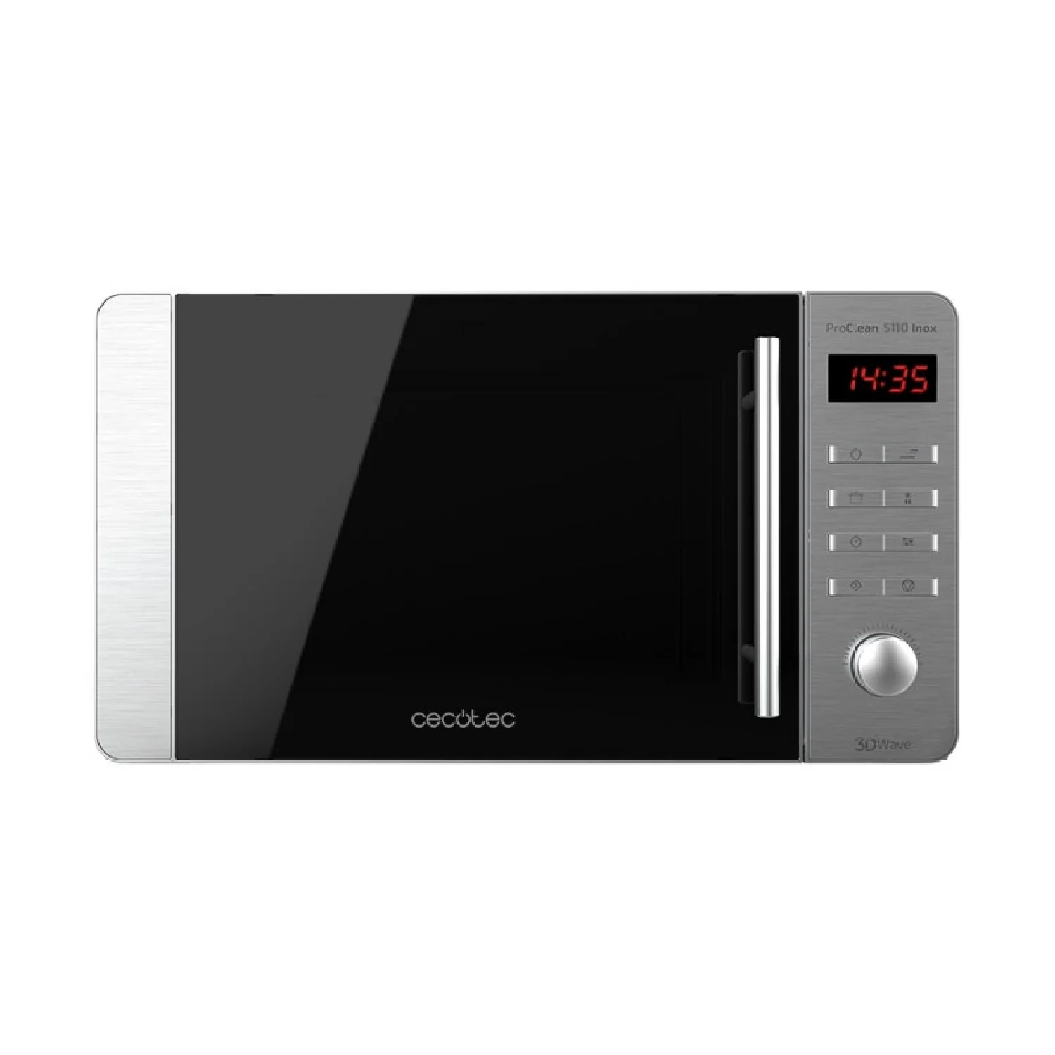 Microondas Proclean 5110 Inox. 700 W, Grill 800 W, Capacidad De 20l, Revestimiento Ready2clean Para Una Mejor Limpieza, Tecnología 3dwave, Diseño Fr