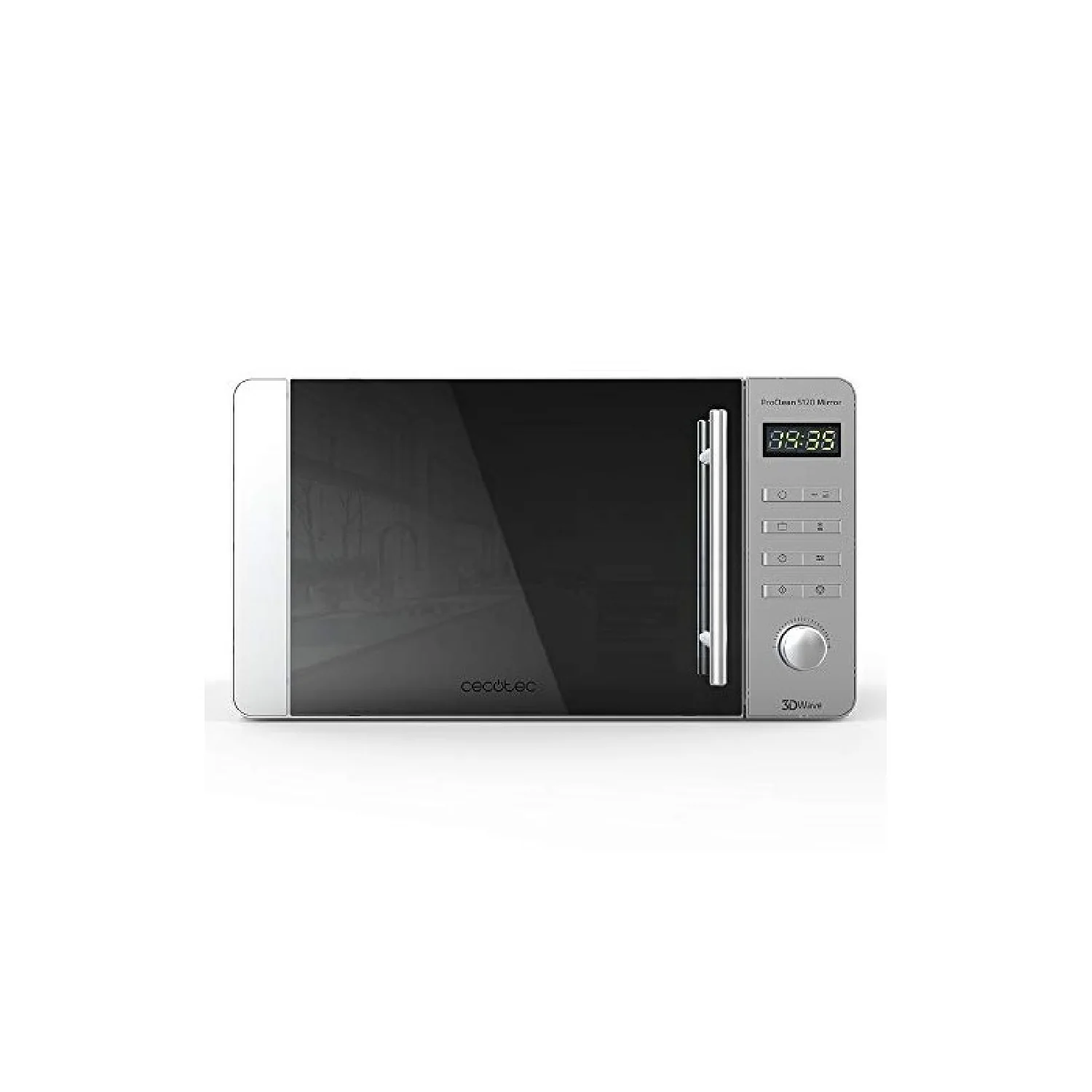 Microondas Proclean 5120 Inox. 700 W, Grill 800 W, Capacidad 20 L, Revestimiento Ready2clean Para Mejor Limpieza, Tecnología 3dwave, 8 Programas, Di