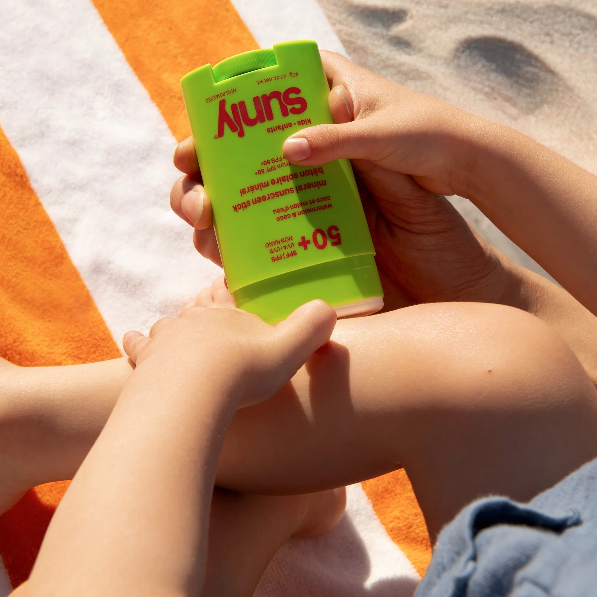 Mineral sunscreen Stick Face & Body Kids SPF 50 watermelon coco Attitude Sunly 60 g - Image 3