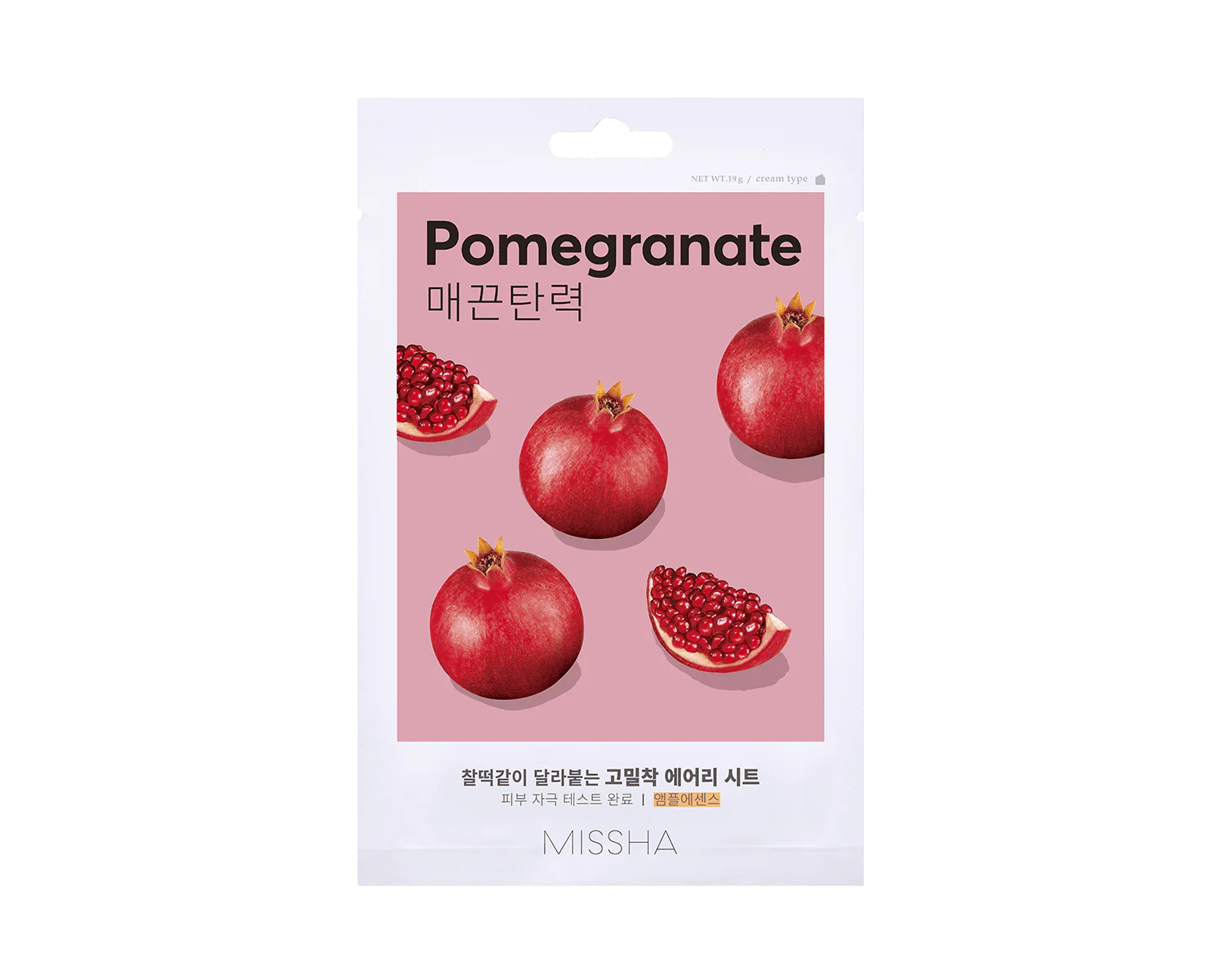 Missha Airy Fit Sheet Mask [pomegranate] (19g) - Mascarilla Granada