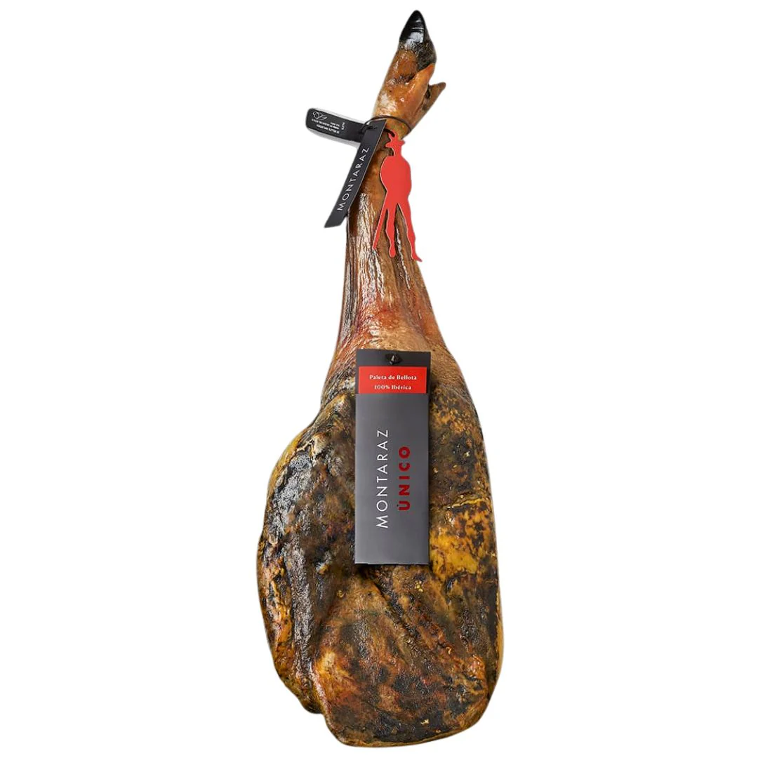 Montaraz® Paleta 100% Iberica De Bellota | Curación 24 Meses | Pieza Entera De 4,5-5 Kg | 100% Natural